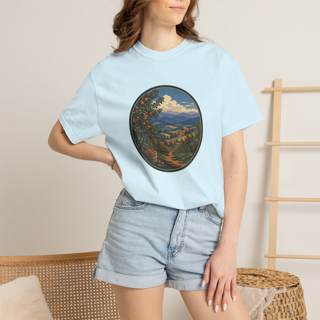 Scenic Apple Orchard Landscape T-Shirt