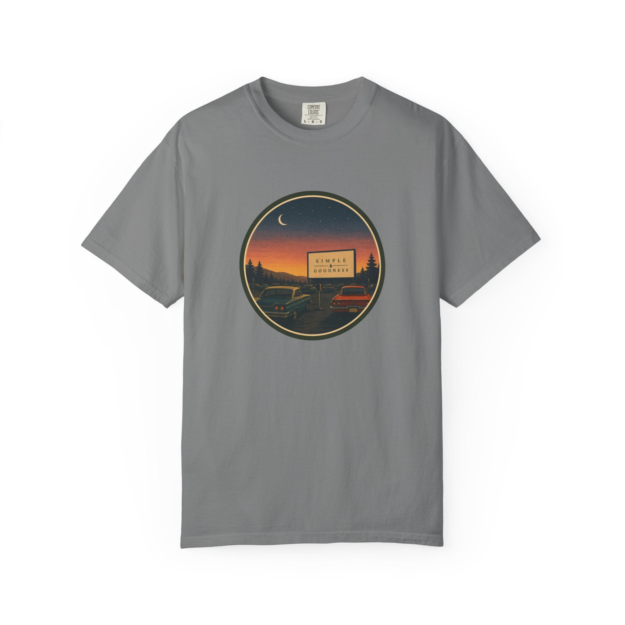 Vintage Drive-In Movie T-Shirt — Scenic Retro Outdoors Tee
