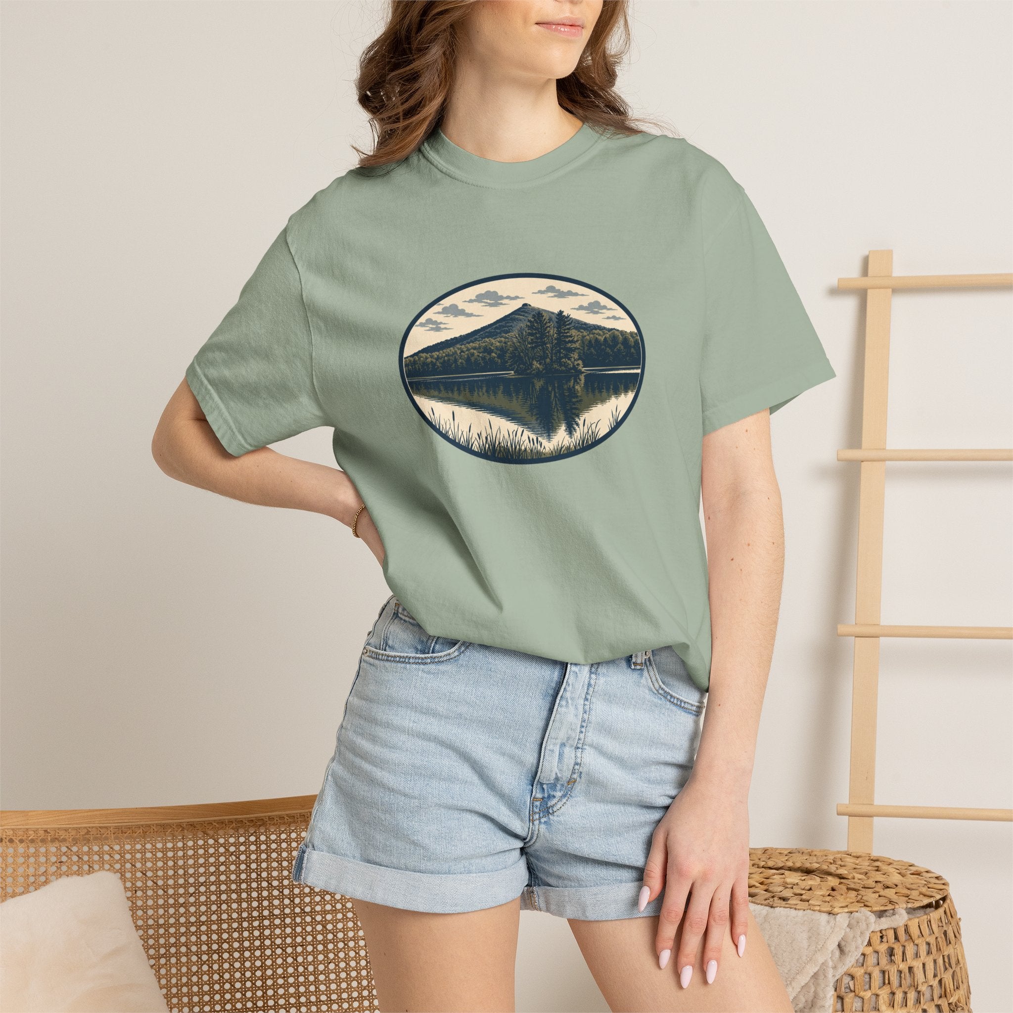 Sharp Top Mountain Reflection T-Shirt