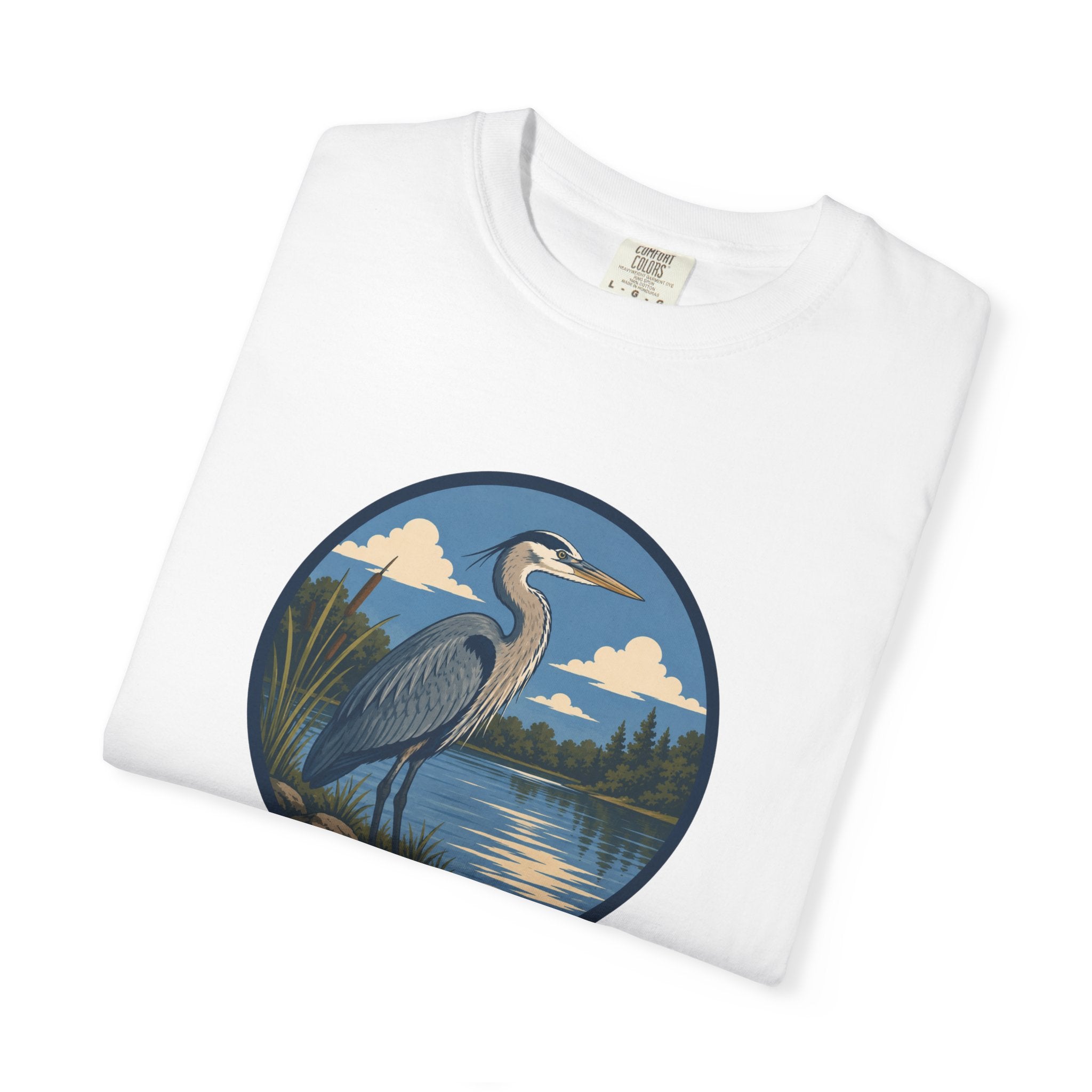 Heron Lake T-Shirt — Scenic Wildlife Nature Tee