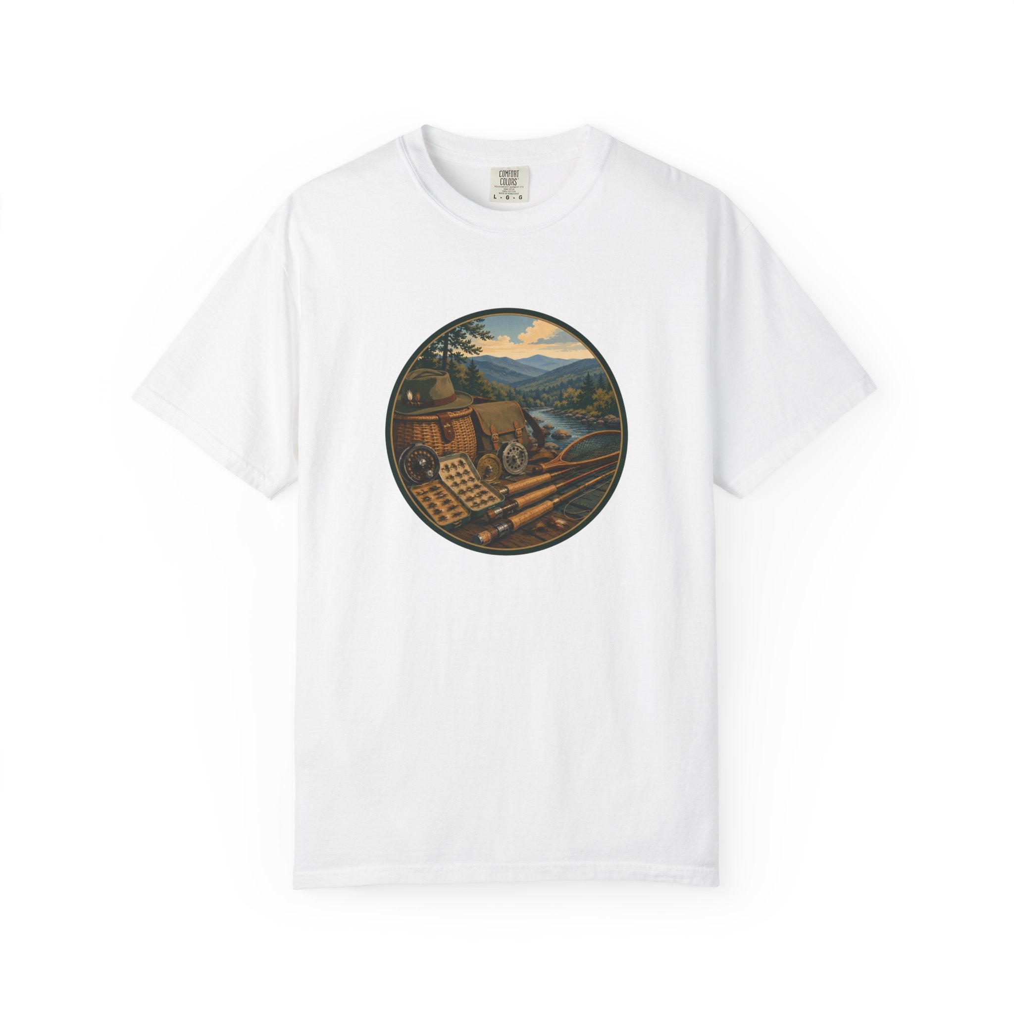 Vintage Fly Fishing T-Shirt — Retro Outdoors Graphic Tee