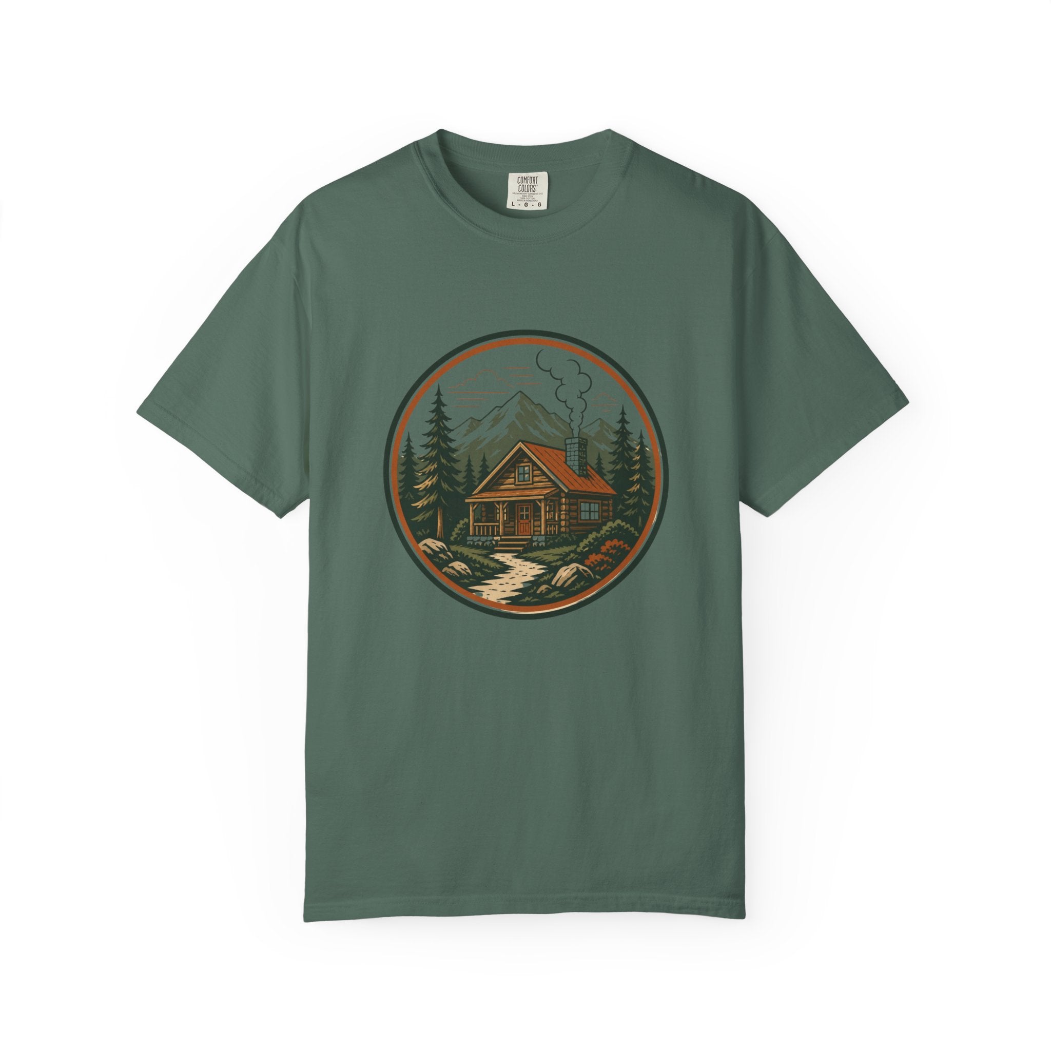 Cabin In The Woods T-Shirt — Rustic Mountain Cabin Graphic Tee