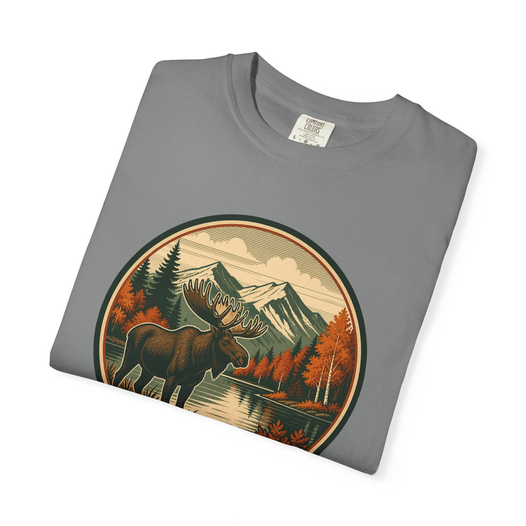Moose Mountain Scenic T‑Shirt — Vintage Wilderness Camp Tee