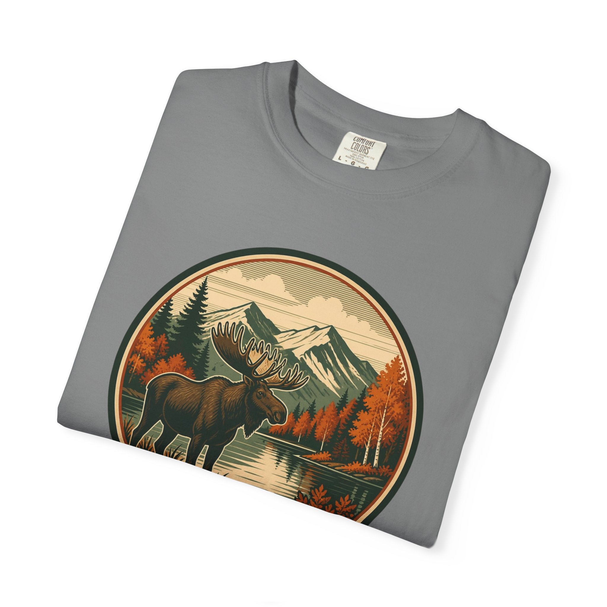 Moose Mountain Scenic T‑Shirt — Vintage Wilderness Camp Tee