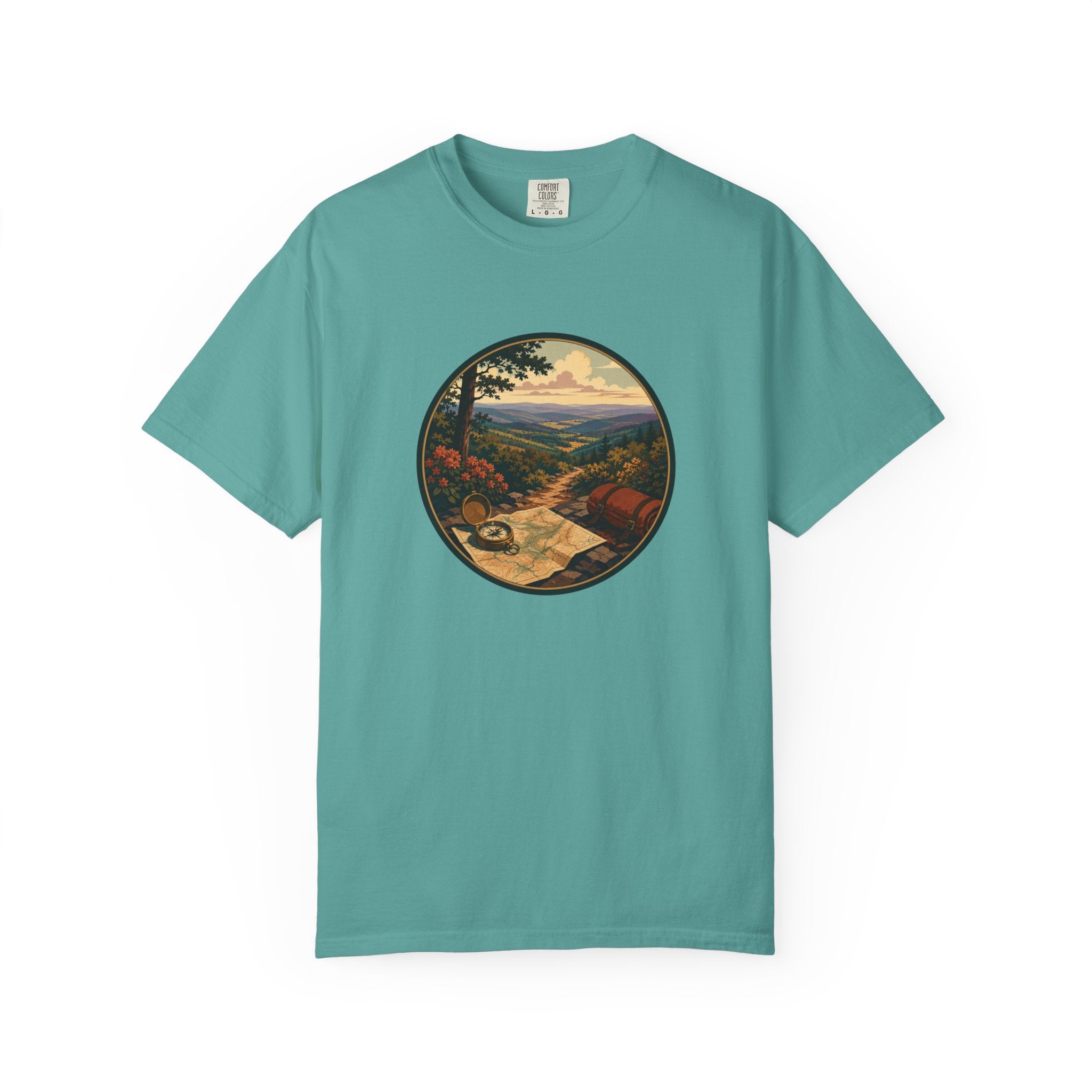 Backpacking Trail Tee - Scenic Mountain Vista T-Shirt