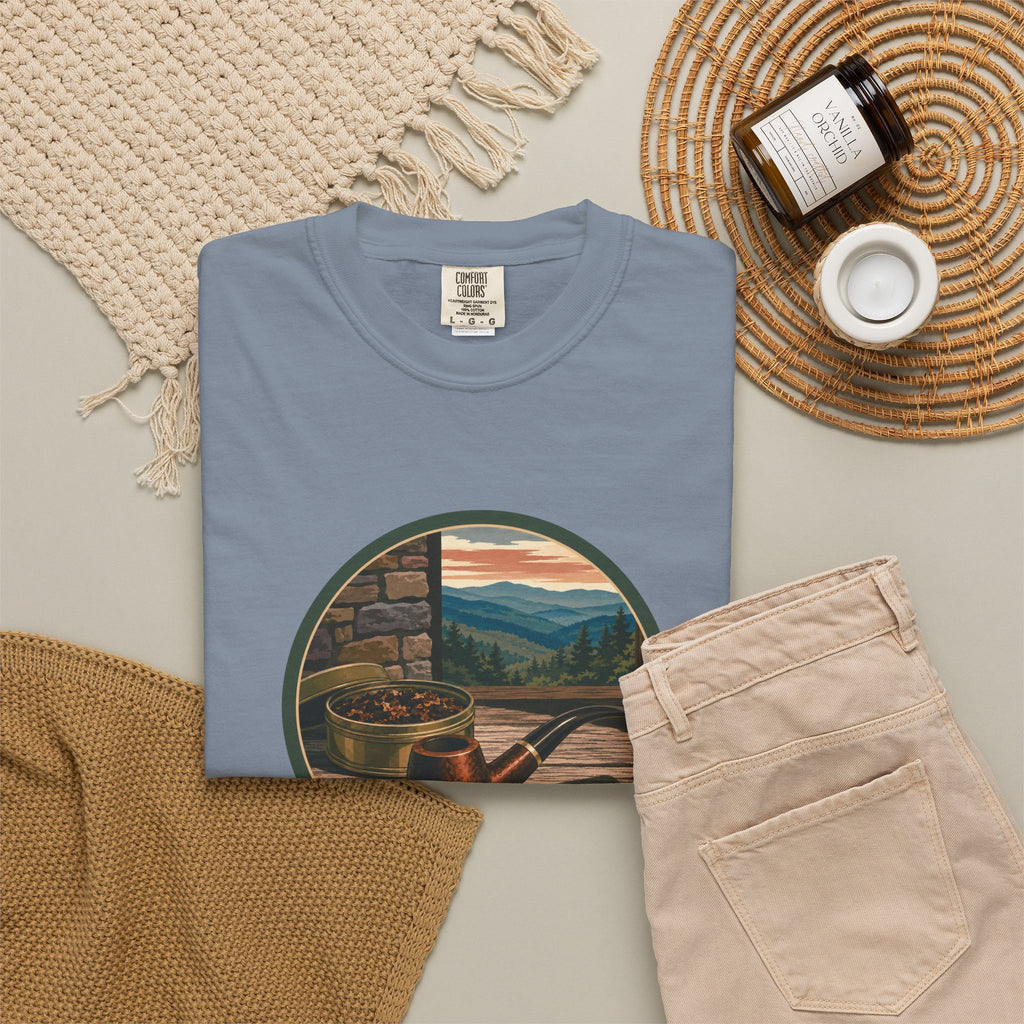 Vintage Tobacco Pipe Circle T-Shirt