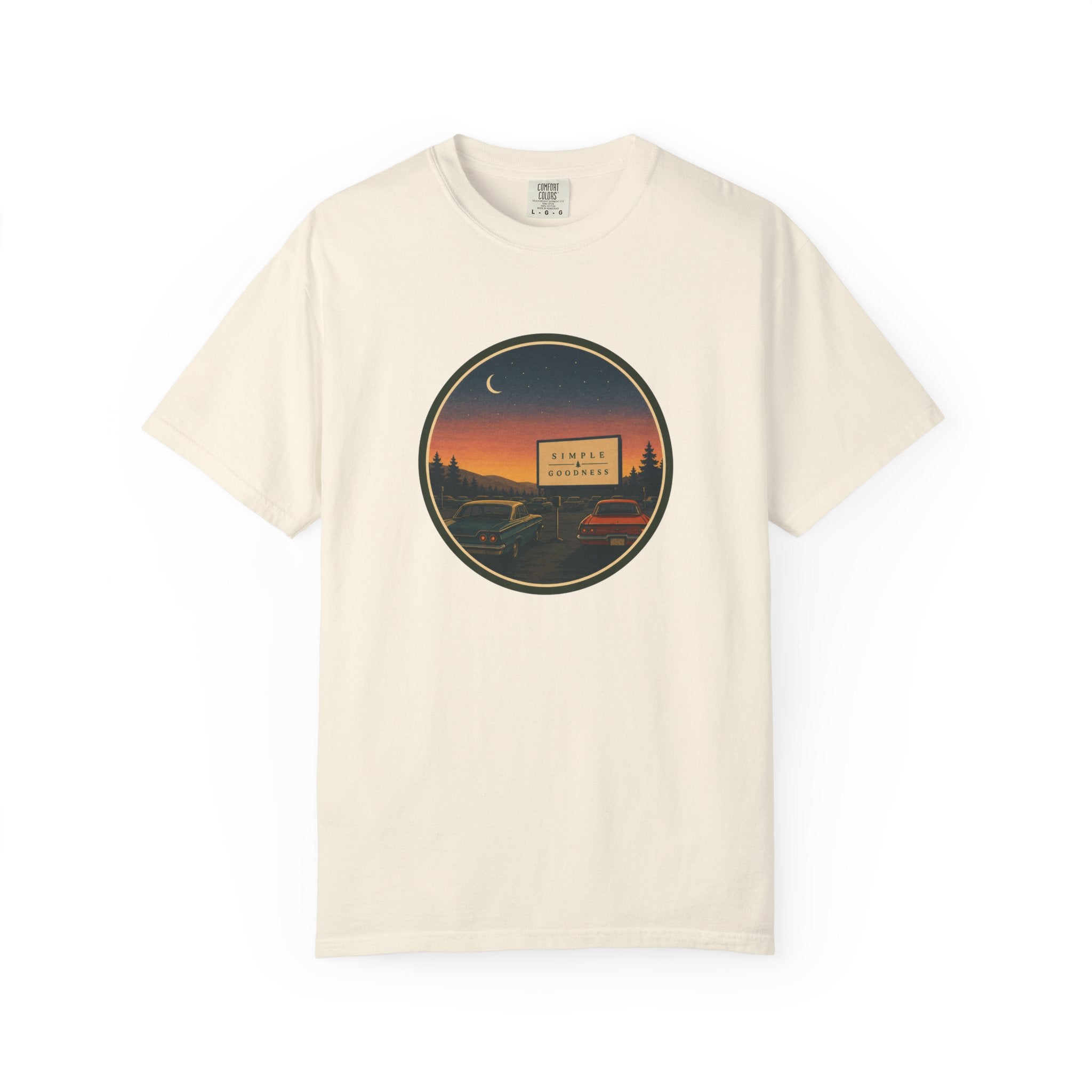 Vintage Drive-In Movie T-Shirt — Scenic Retro Outdoors Tee