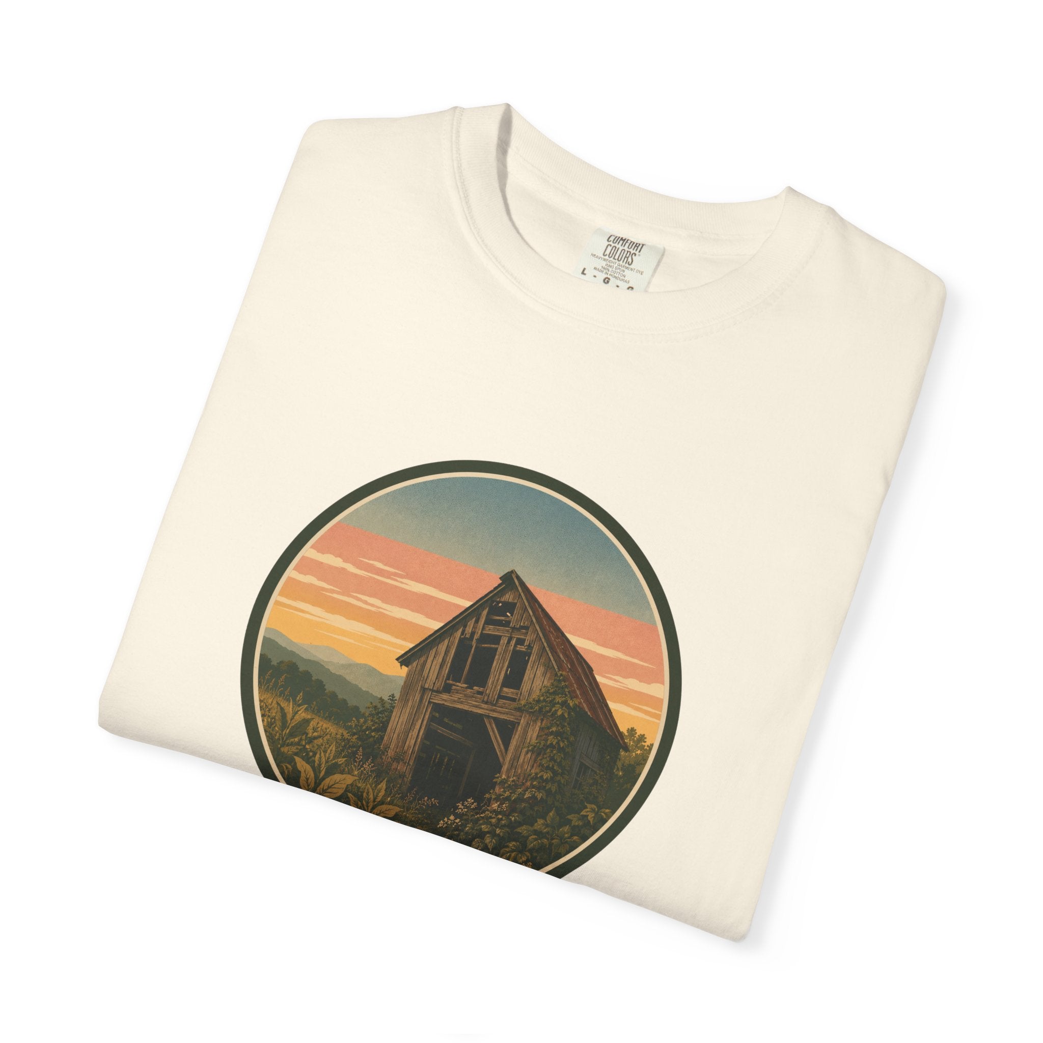 Vintage Tobacco Barn Sunset T-Shirt