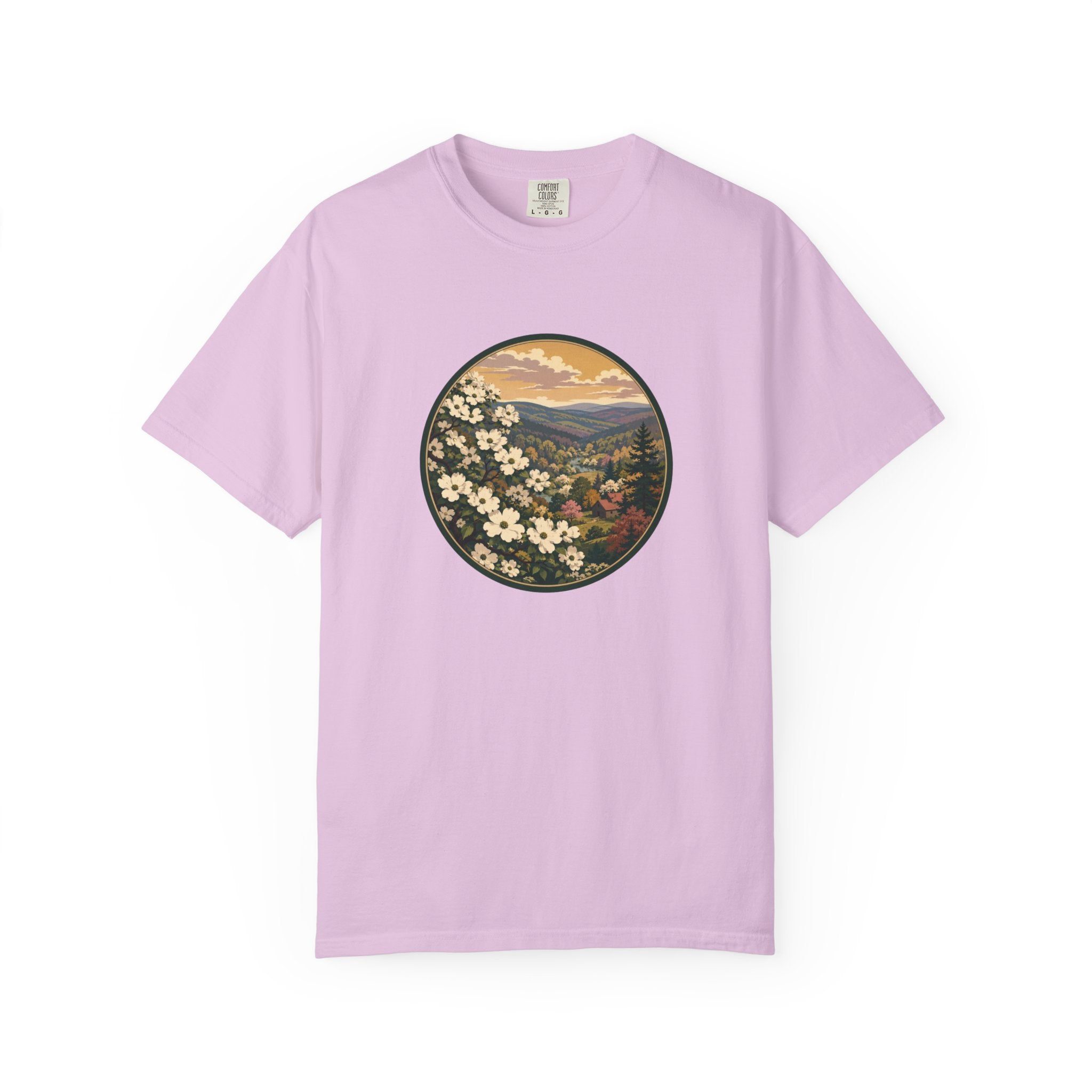 Blue Ridge Blooms T-Shirt — Vintage Wildflower Scenic Tee