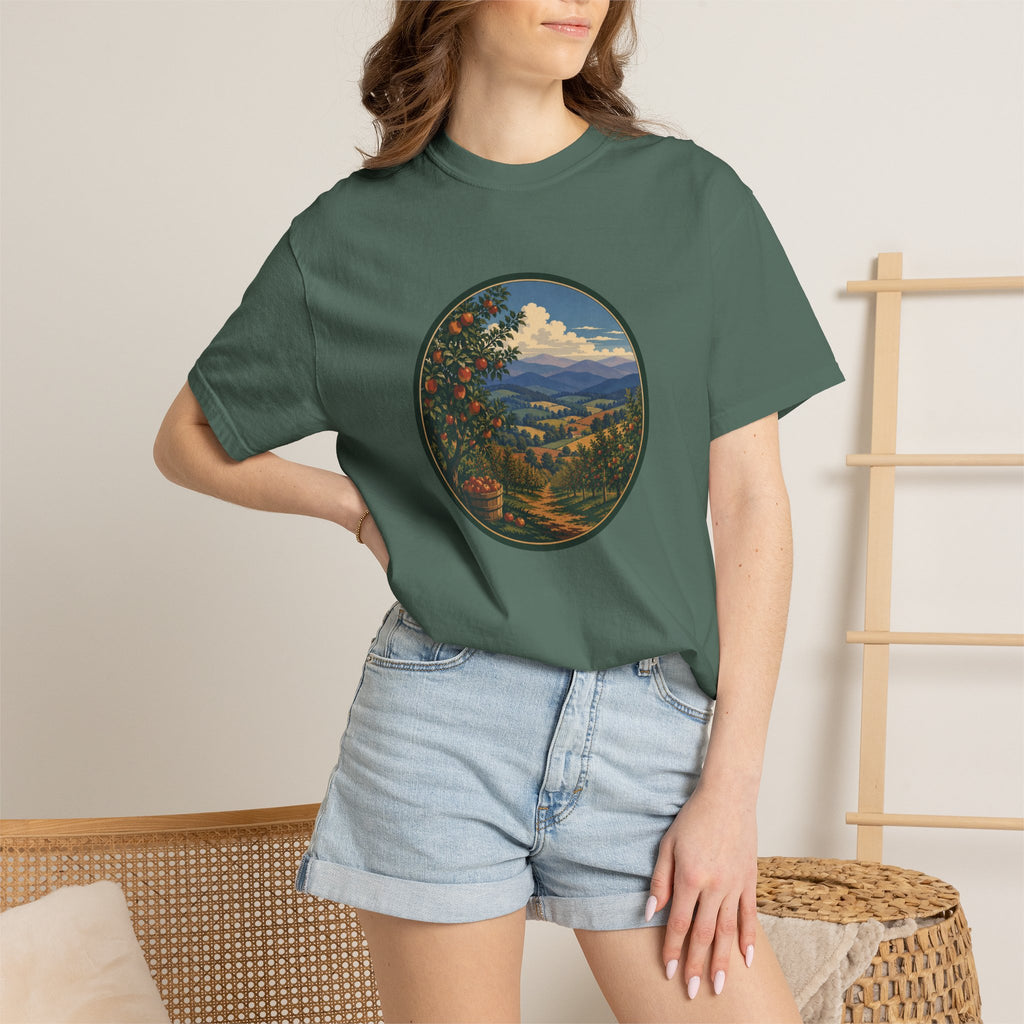 Scenic Apple Orchard Landscape T-Shirt