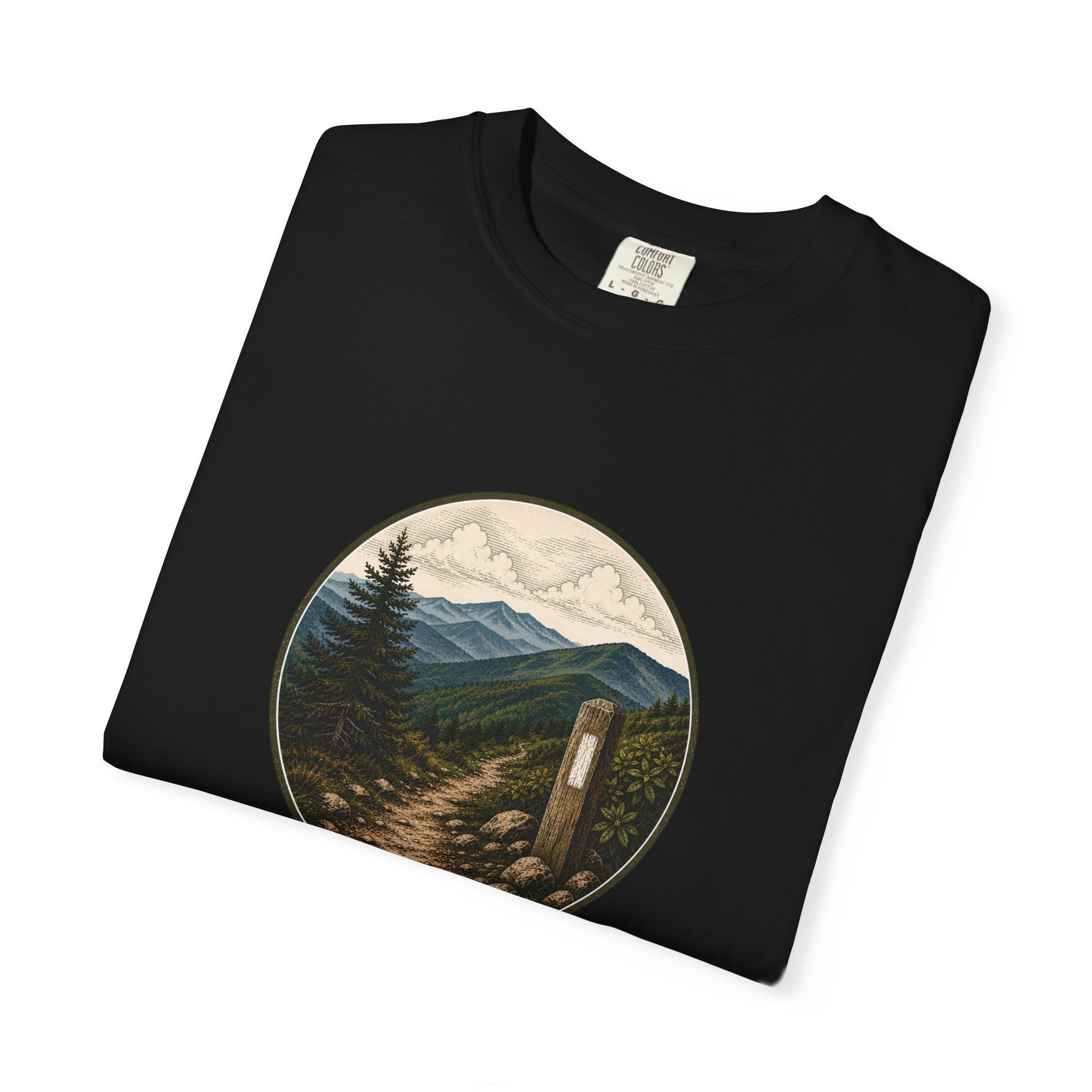 Trailside Scenic T-Shirt — Mountain Path Graphic