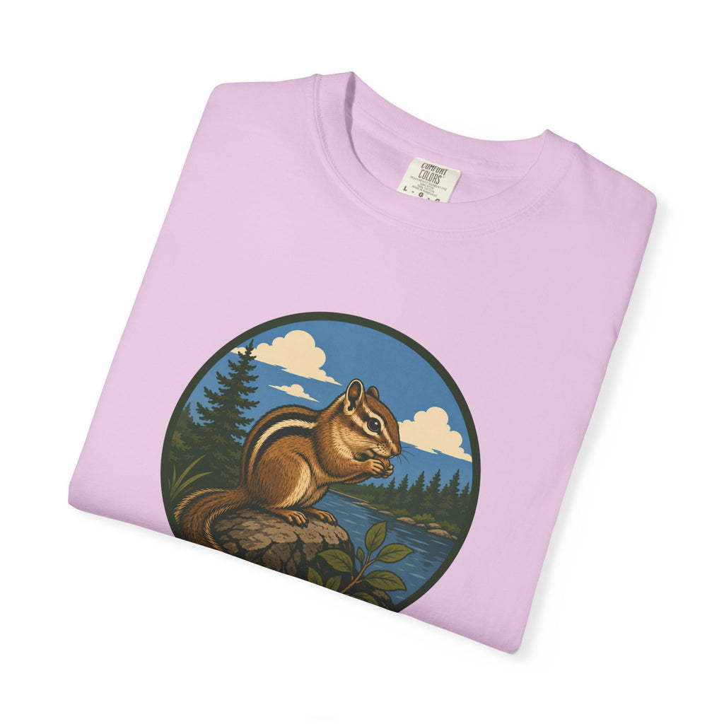 Chipmunk Nature T‑Shirt — Outdoorsy Woodland Wildlife Graphic Tee