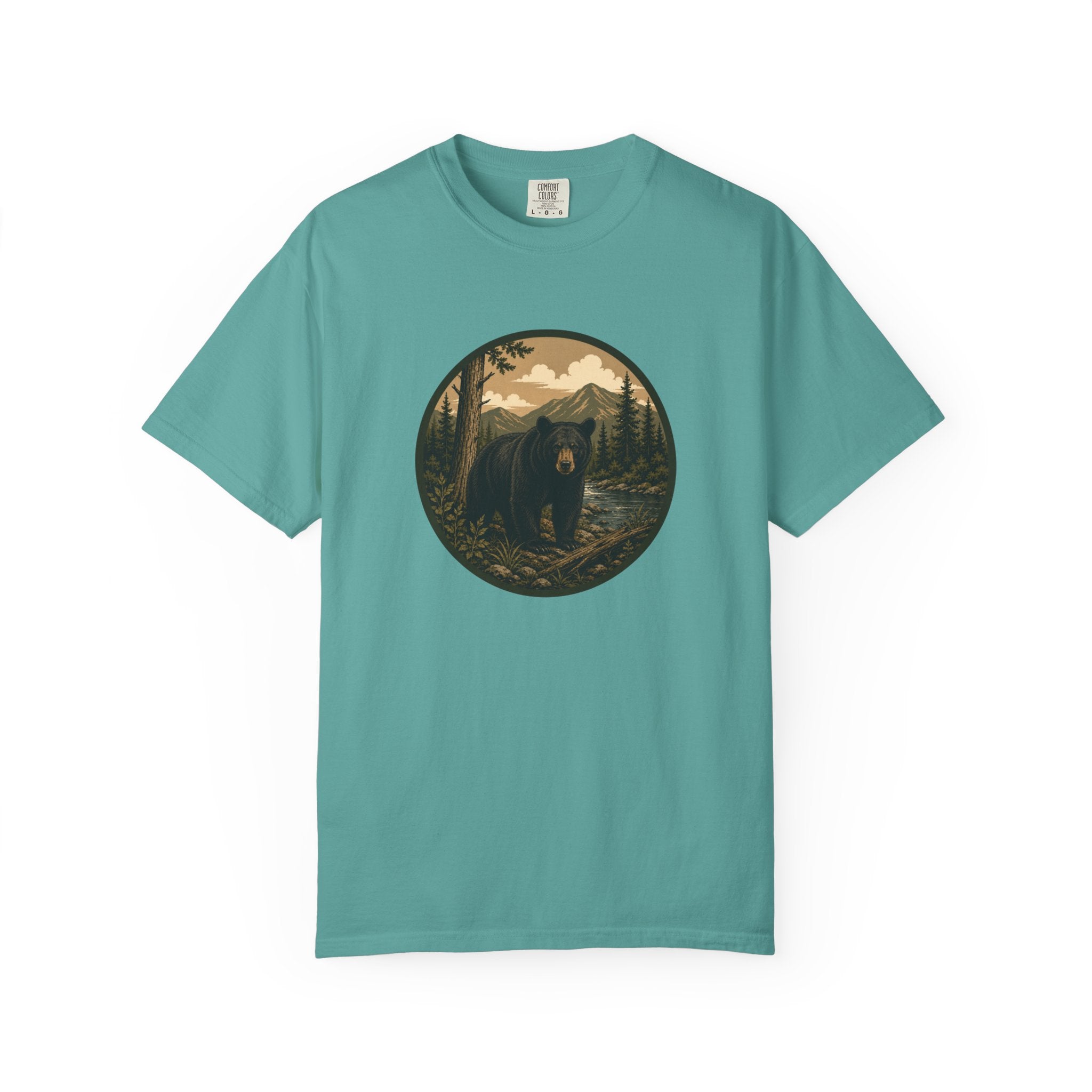 Bear Forest Graphic T-Shirt — Vintage Mountain Wilderness Tee