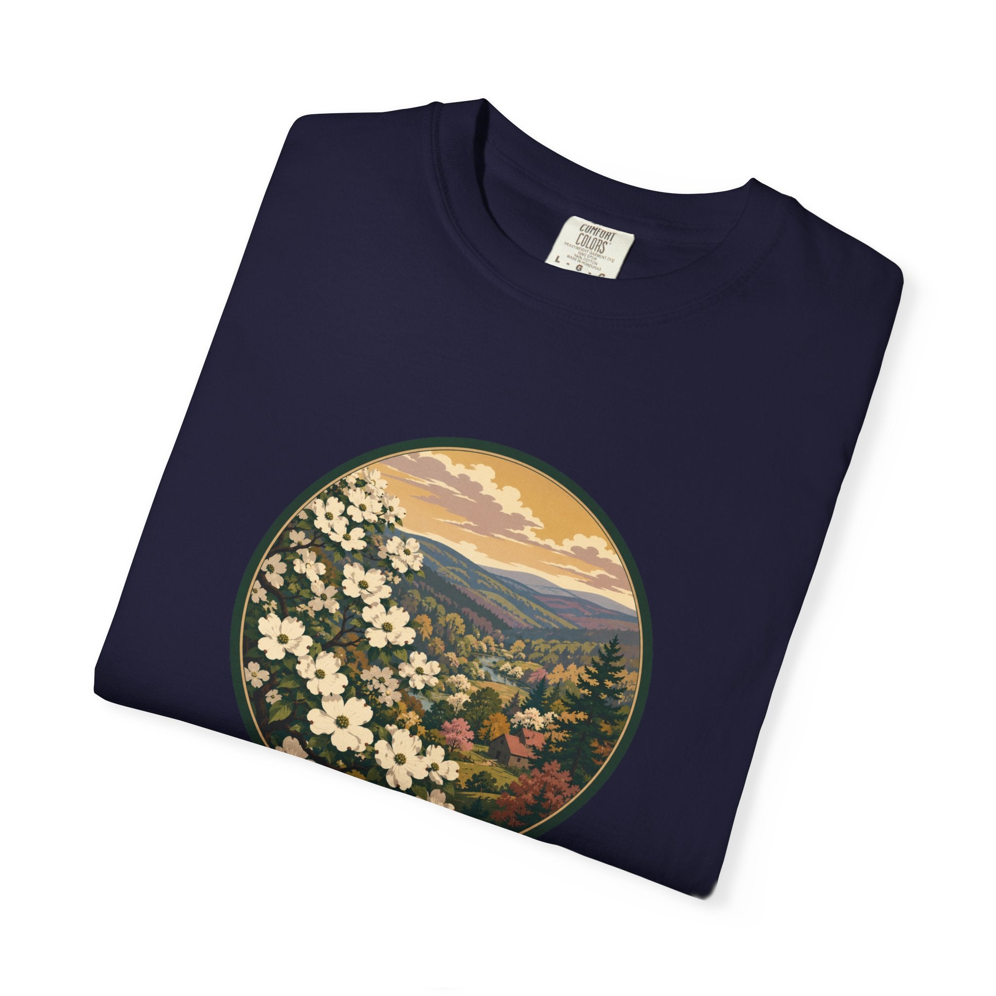 Blue Ridge Blooms T-Shirt — Vintage Wildflower Scenic Tee
