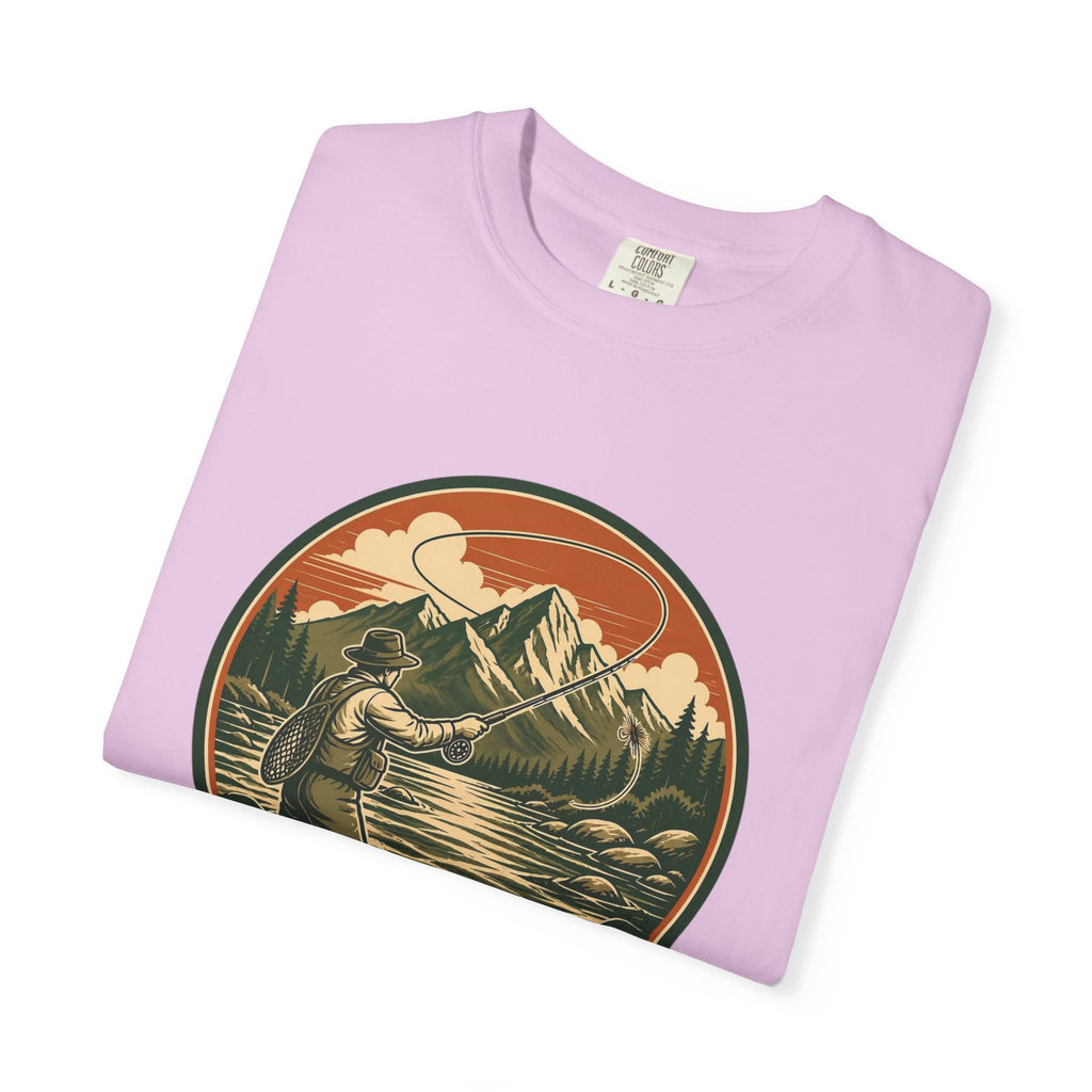 Live to Fish T-Shirt — Vintage Mountain Fly Fishing Graphic Tee