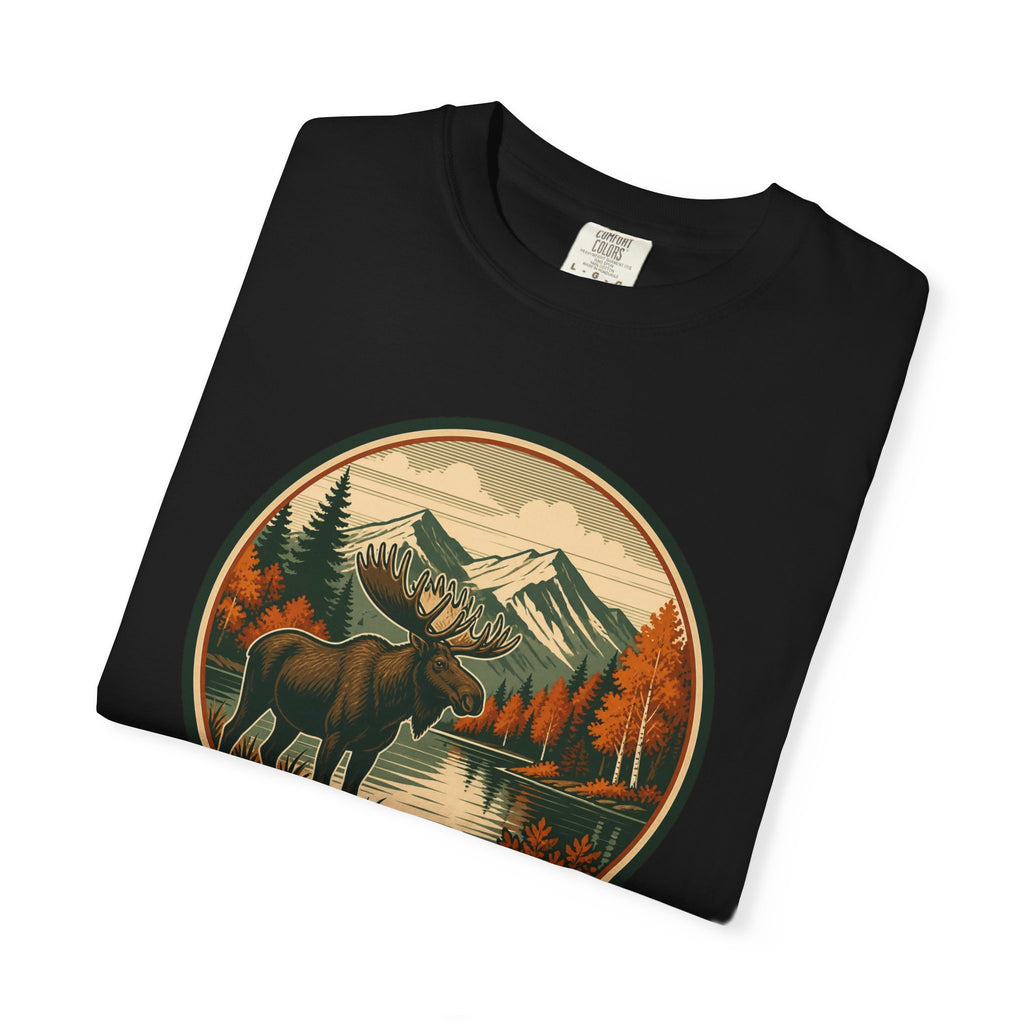 Moose Mountain Scenic T‑Shirt — Vintage Wilderness Camp Tee