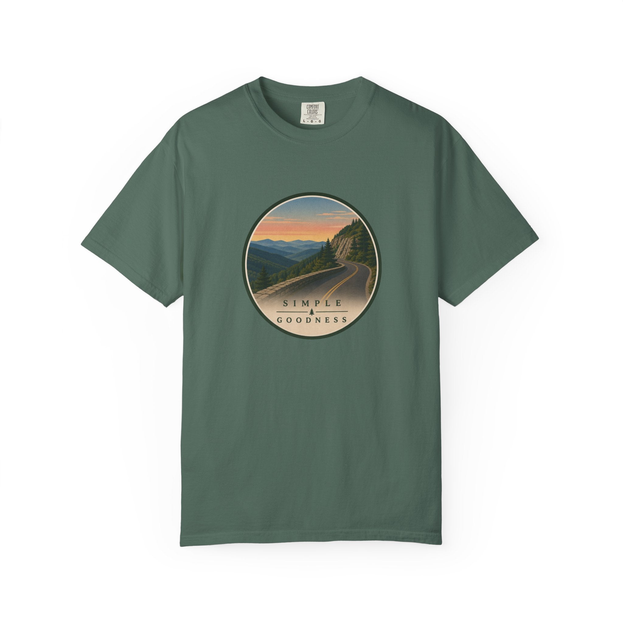 Scenic Sunset Road T-Shirt — Simple Goodness Graphic Tee