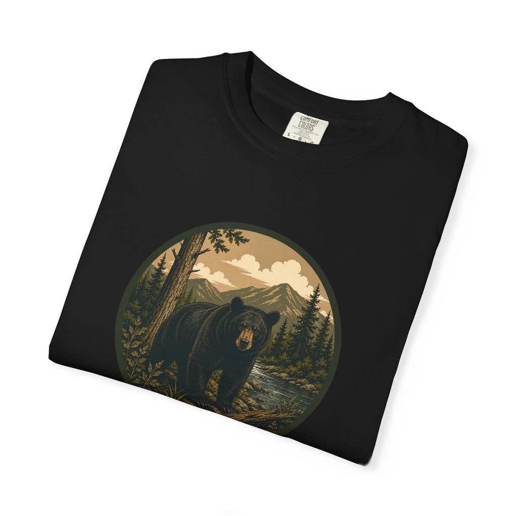Bear Forest Graphic T-Shirt — Vintage Mountain Wilderness Tee