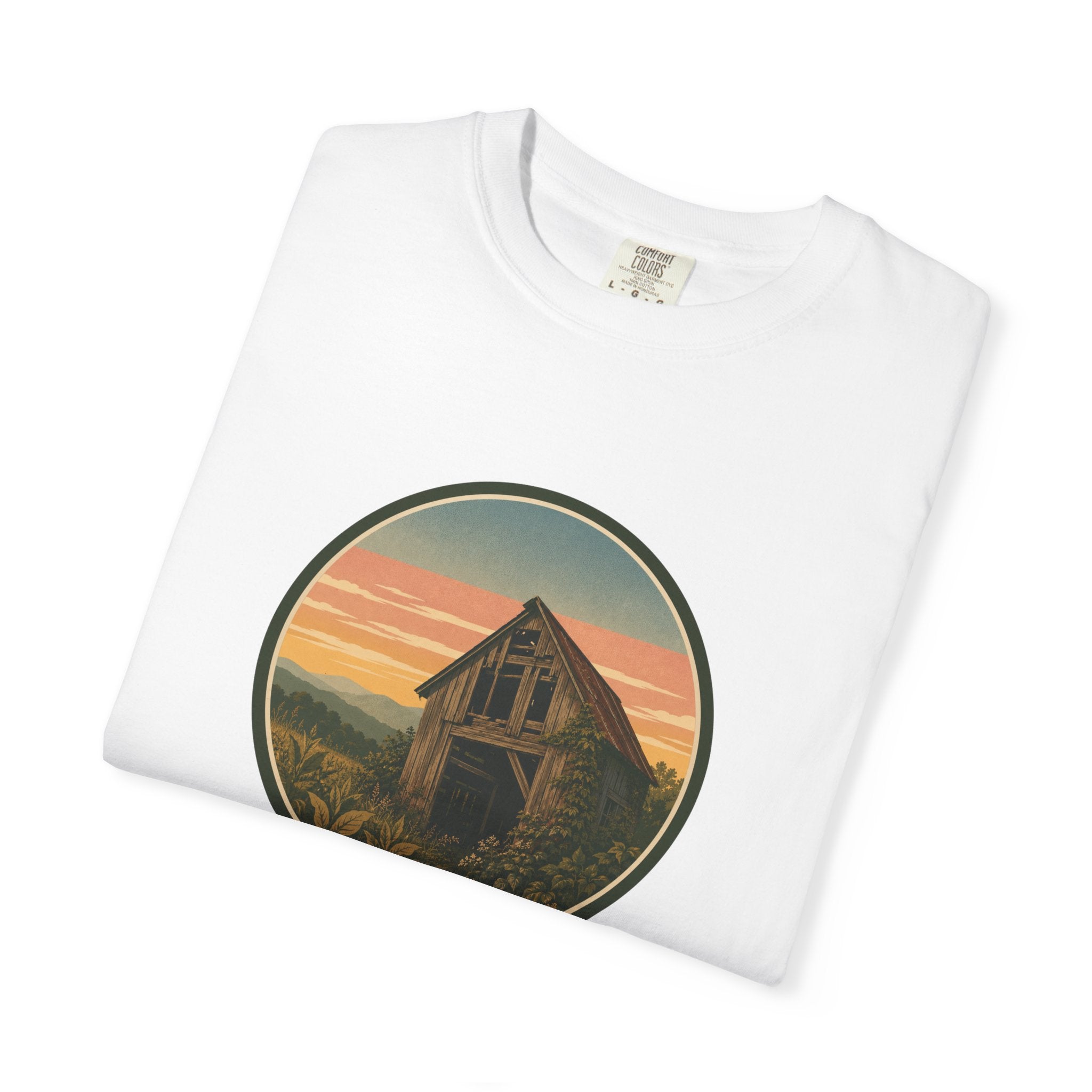 Vintage Tobacco Barn Sunset T-Shirt