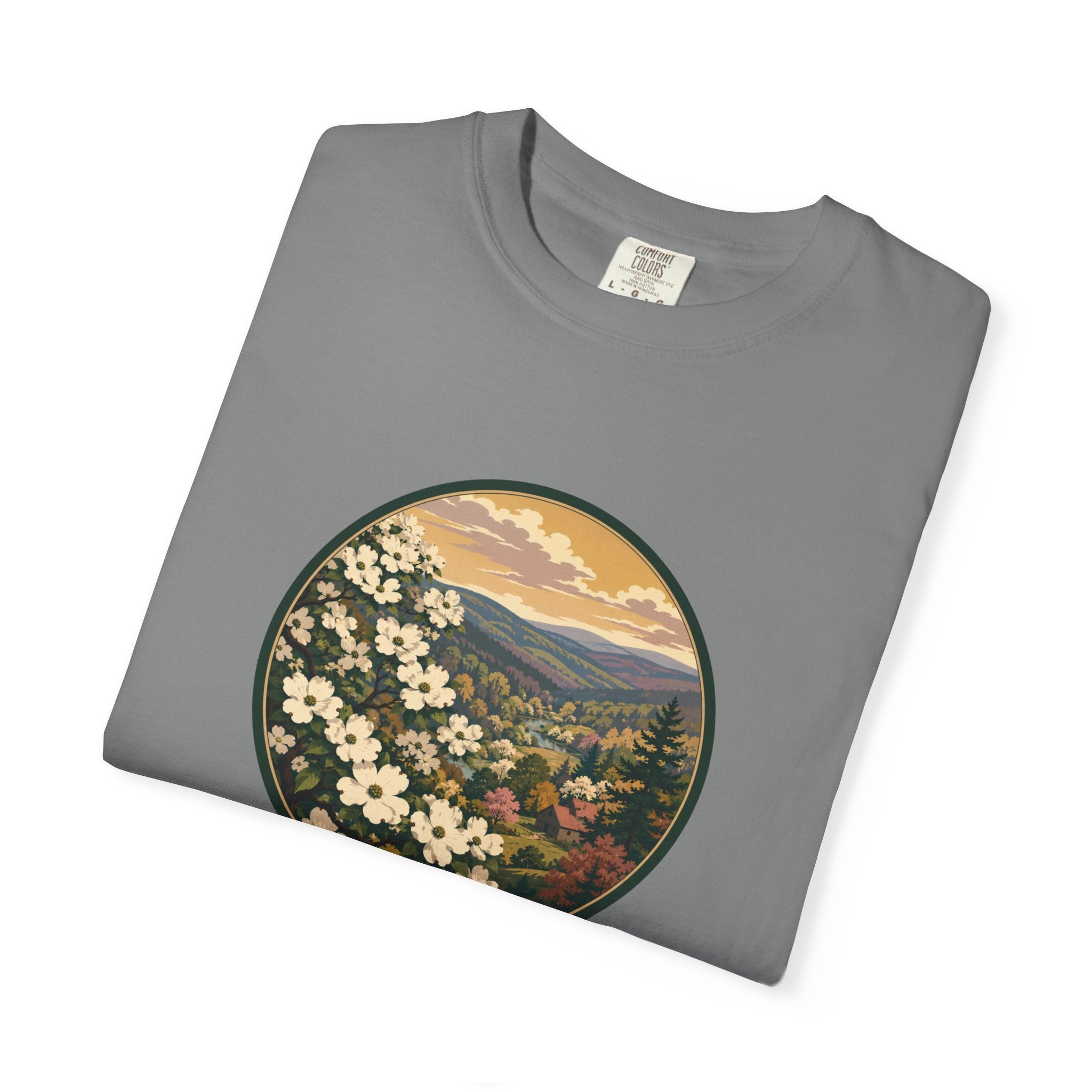 Blue Ridge Blooms T-Shirt — Vintage Wildflower Scenic Tee