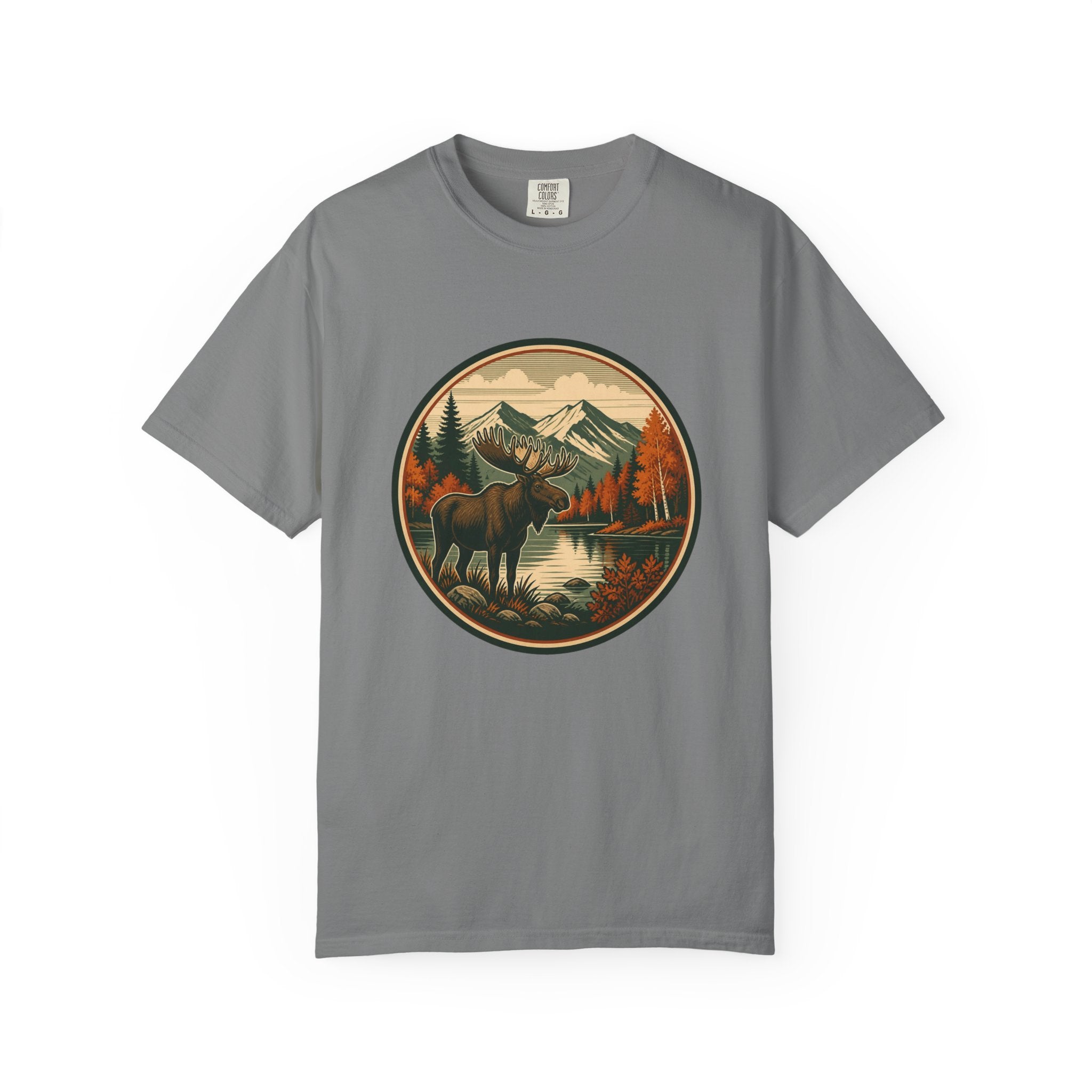 Moose Mountain Scenic T‑Shirt — Vintage Wilderness Camp Tee
