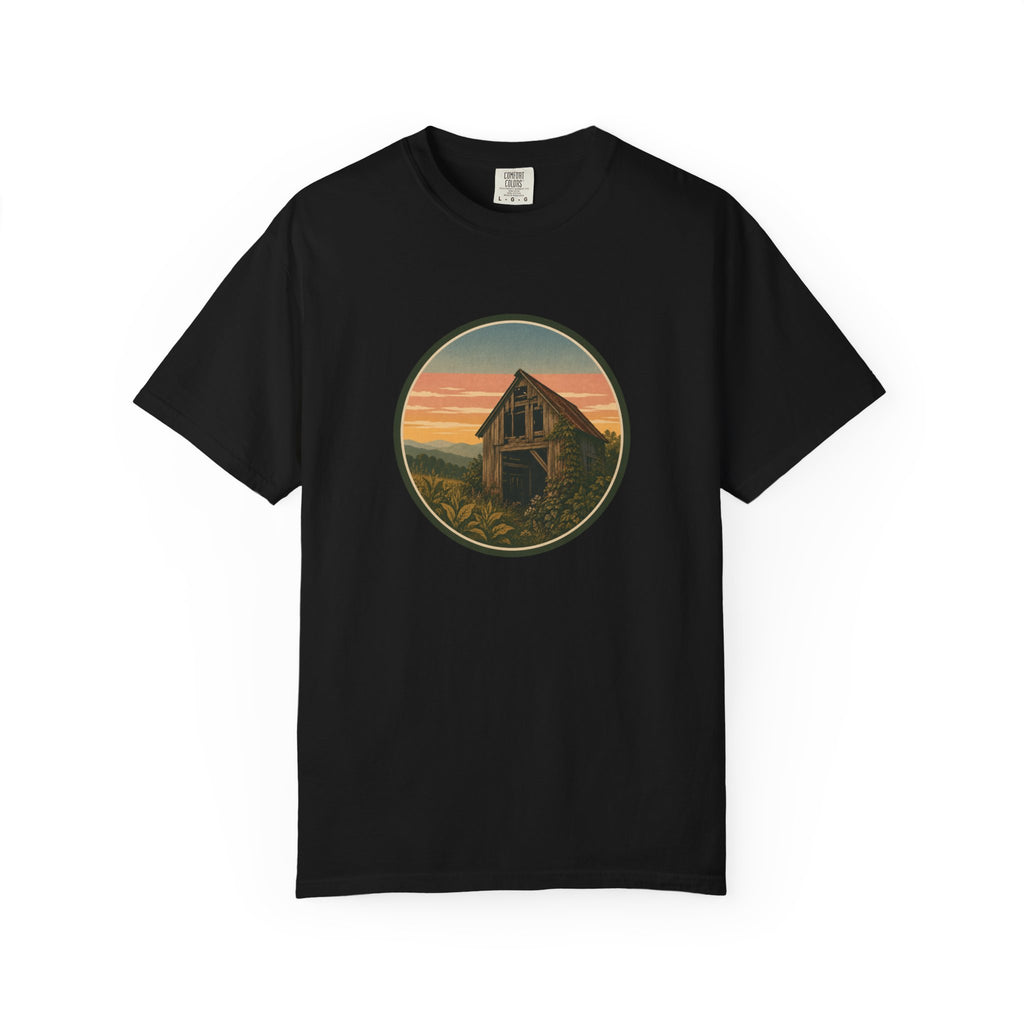 Vintage Tobacco Barn Sunset T-Shirt