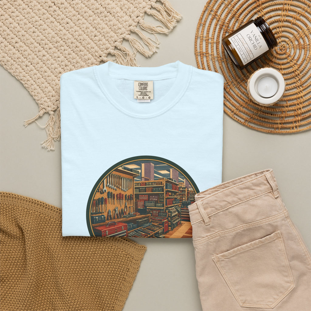 Vintage Tool Graphic T-Shirt — Remembering the Tool Department Illustration