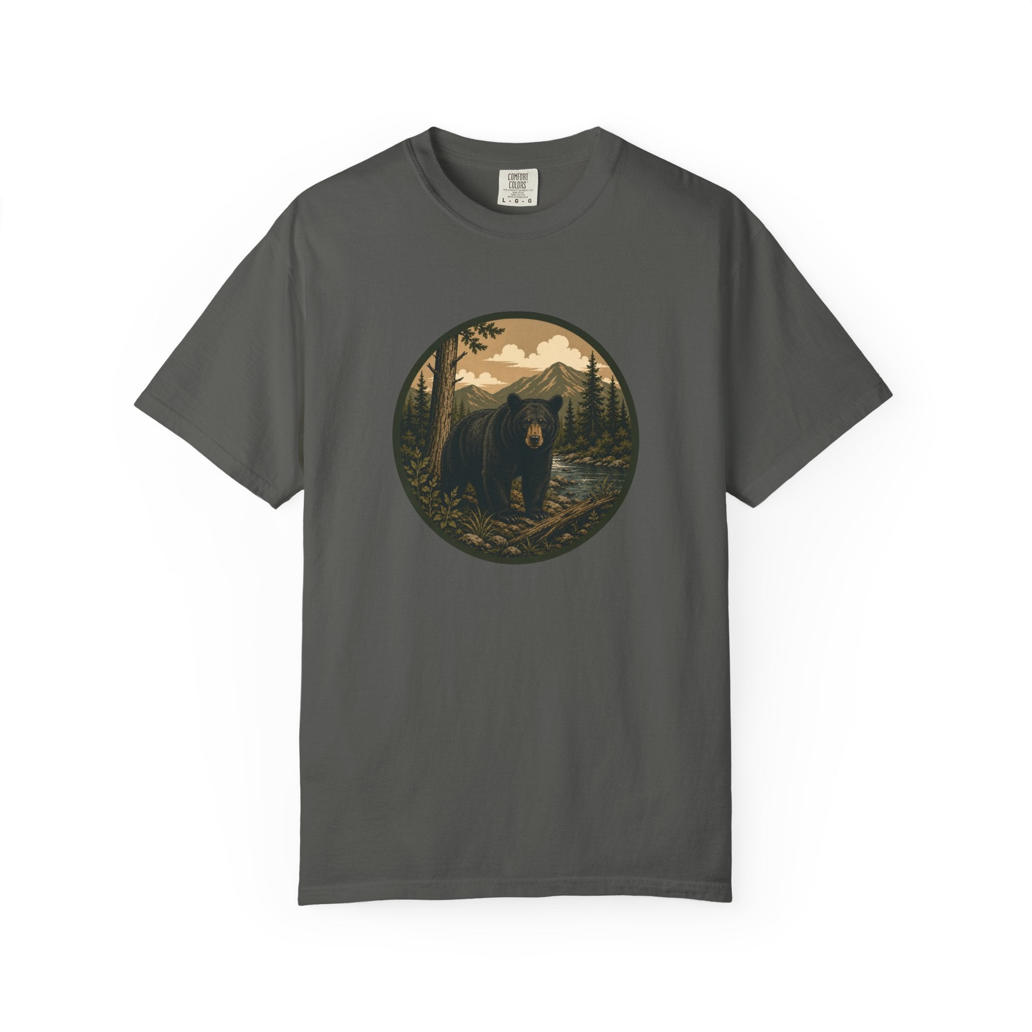 Bear Forest Graphic T-Shirt — Vintage Mountain Wilderness Tee