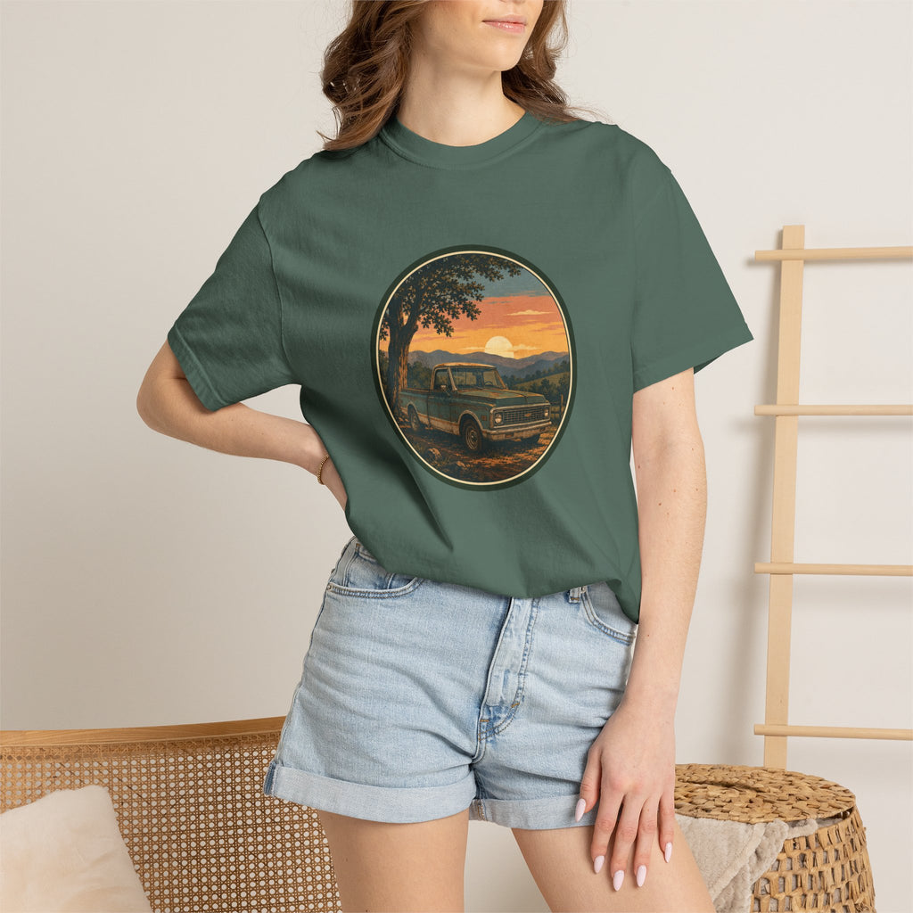 Vintage Pickup Sunset T-Shirt