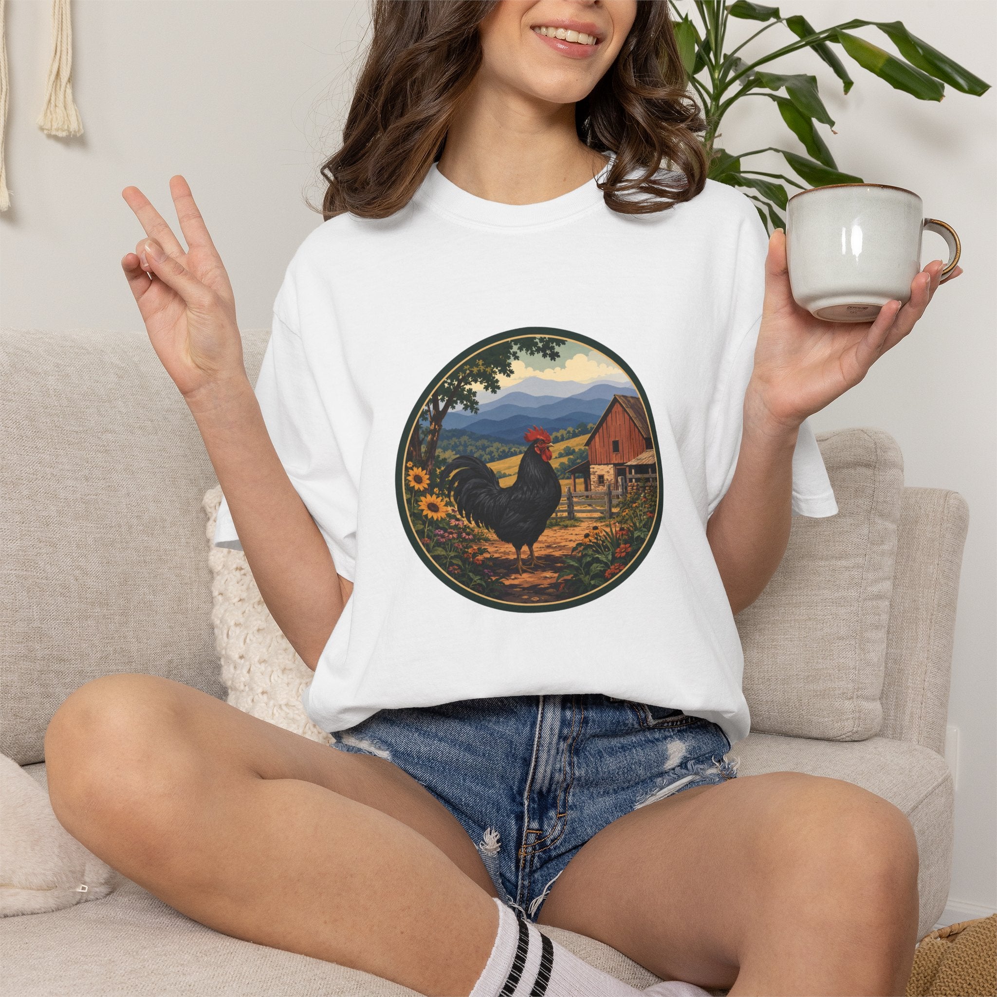 Rooster Farm Circle T-Shirt