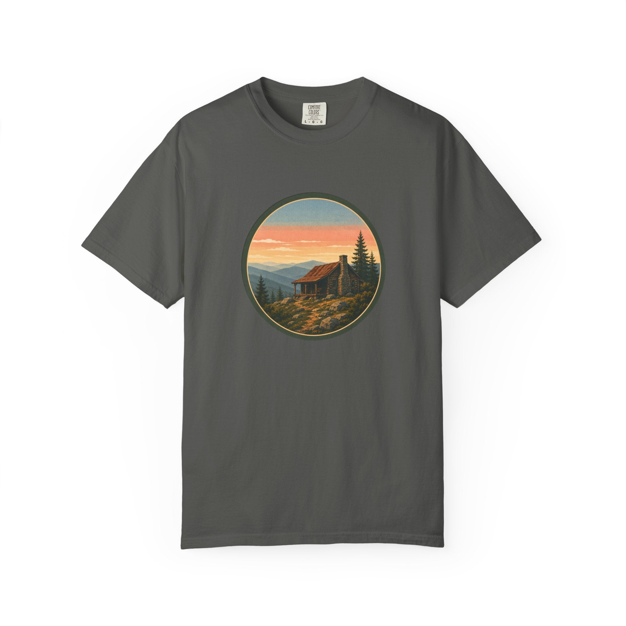 Sunset Cabin Mountain T-Shirt