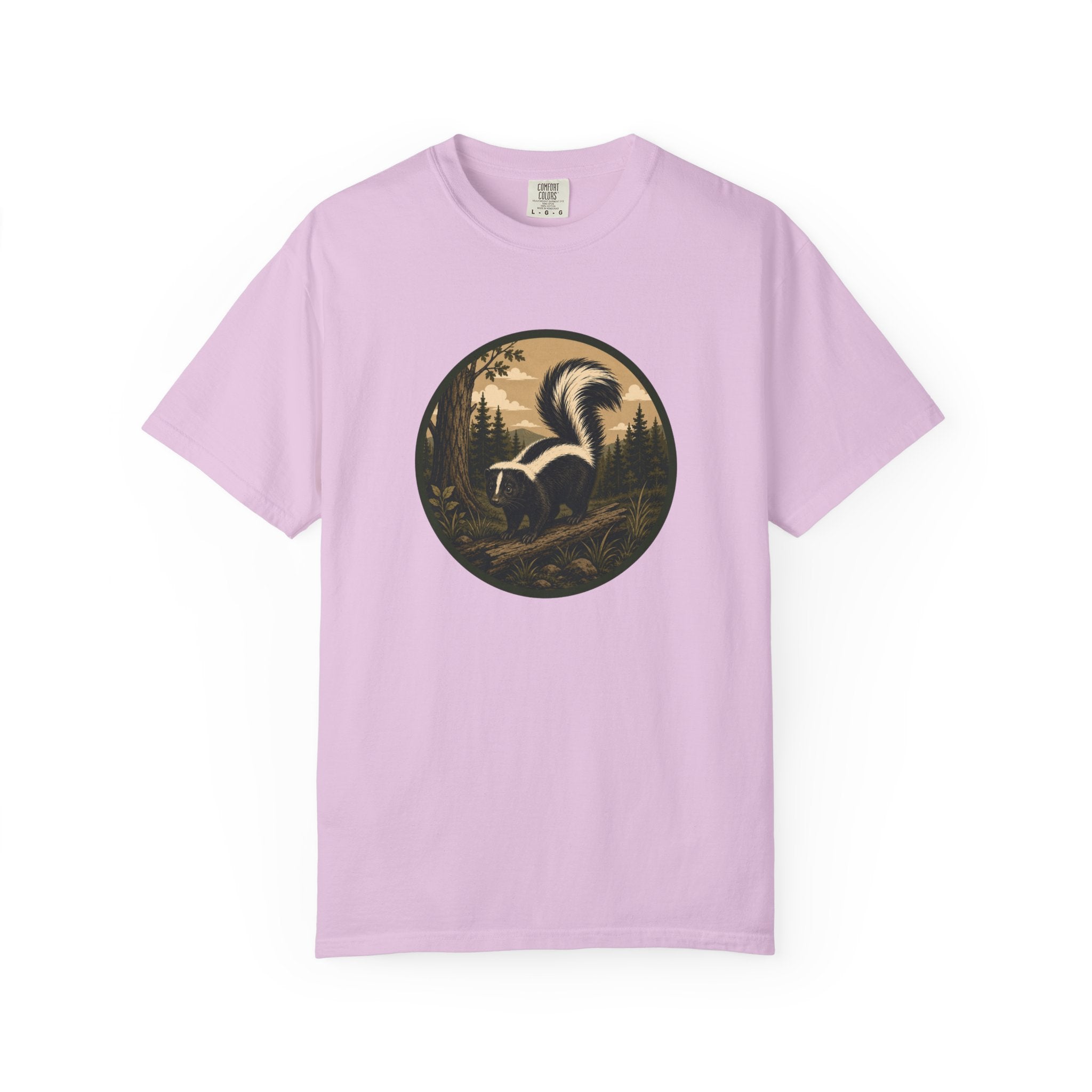 Skunk Forest T-Shirt — Vintage Woodland Wildlife Tee