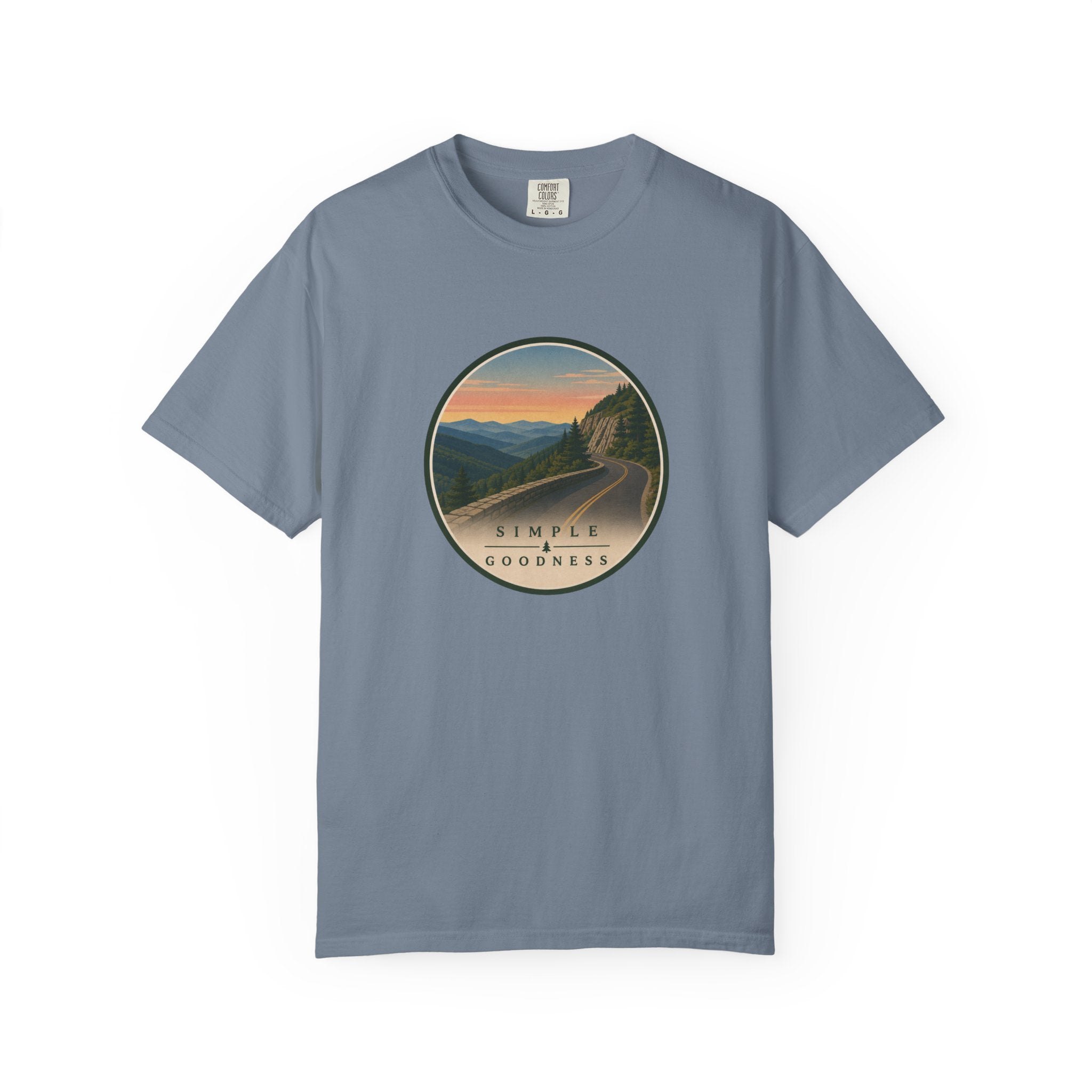 Scenic Sunset Road T-Shirt — Simple Goodness Graphic Tee