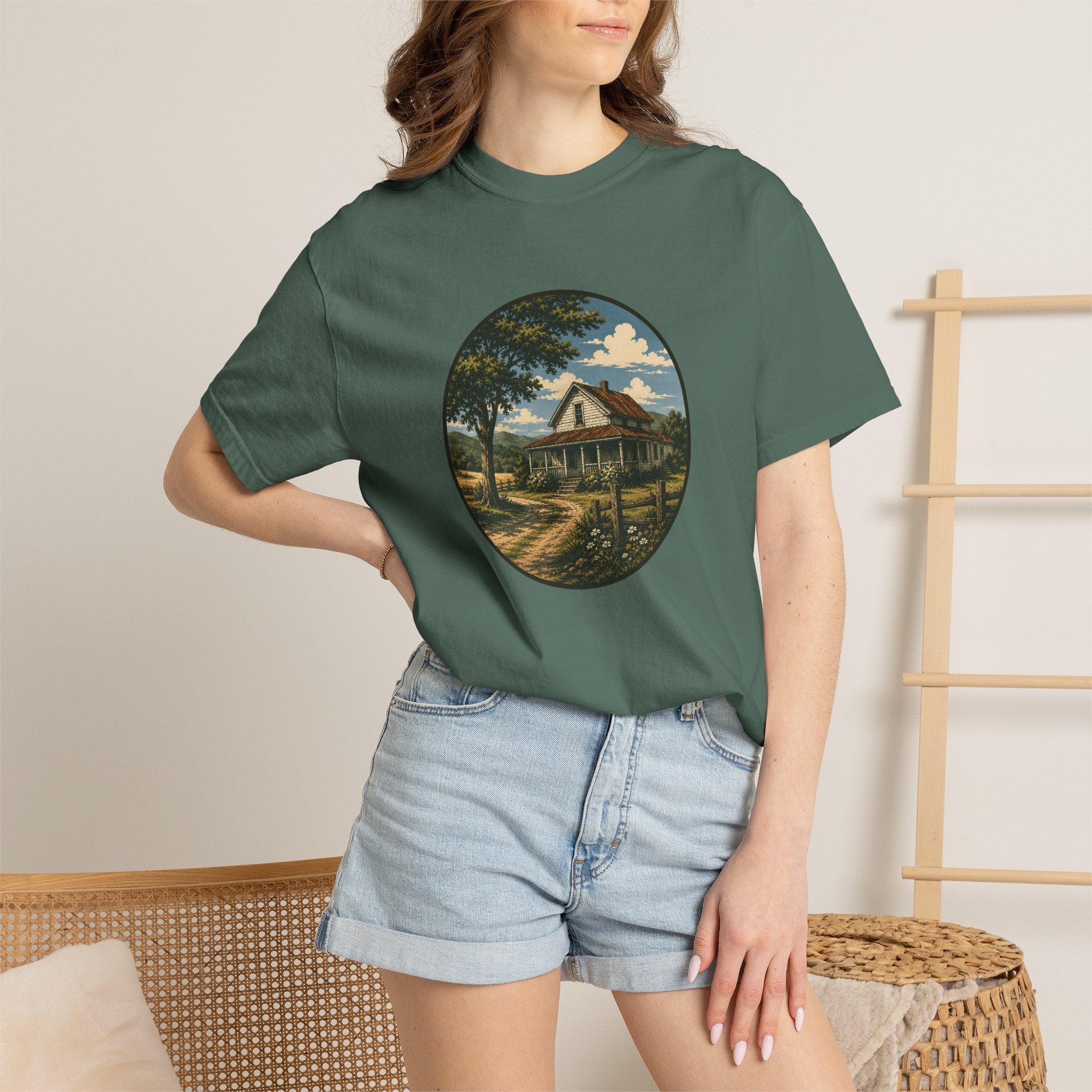 Vintage Country Cottage T-Shirt