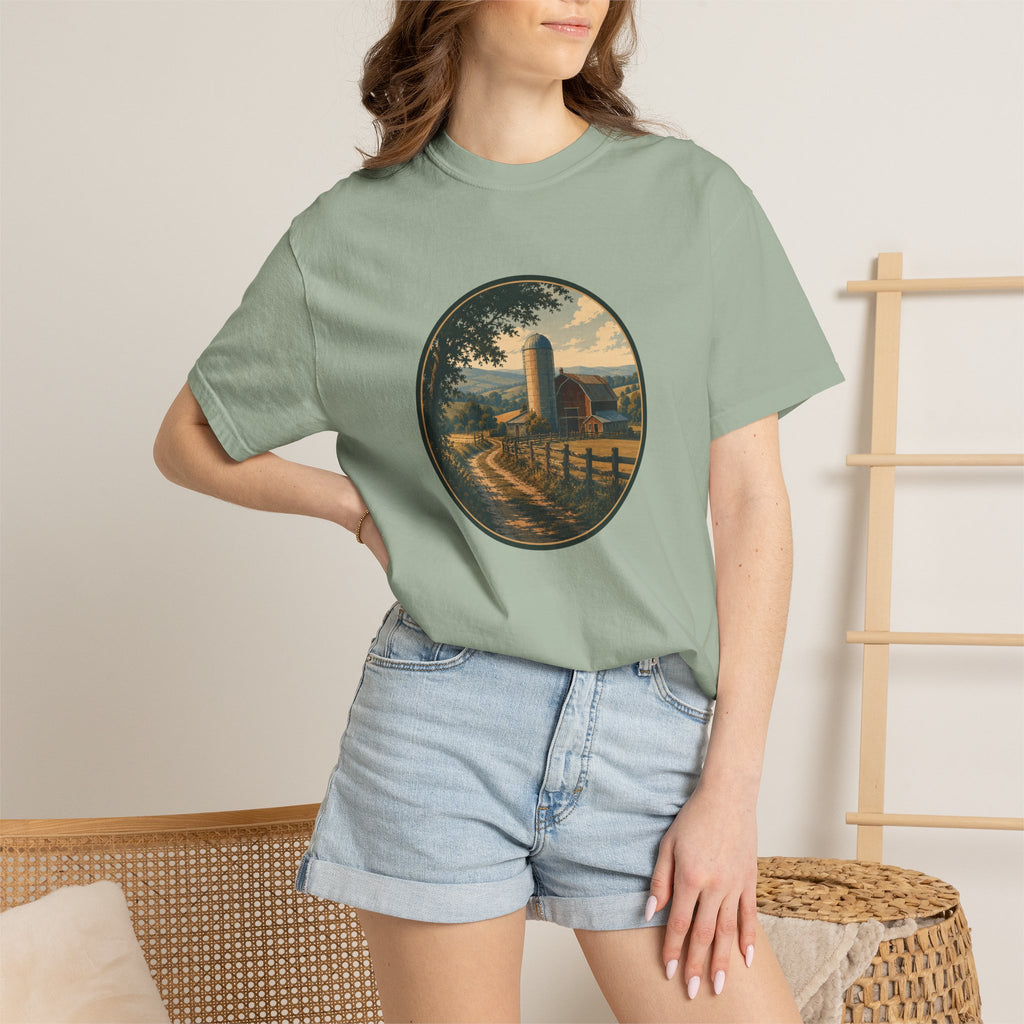 Barn and Farm Country T-Shirt - Vintage Farm Graphic