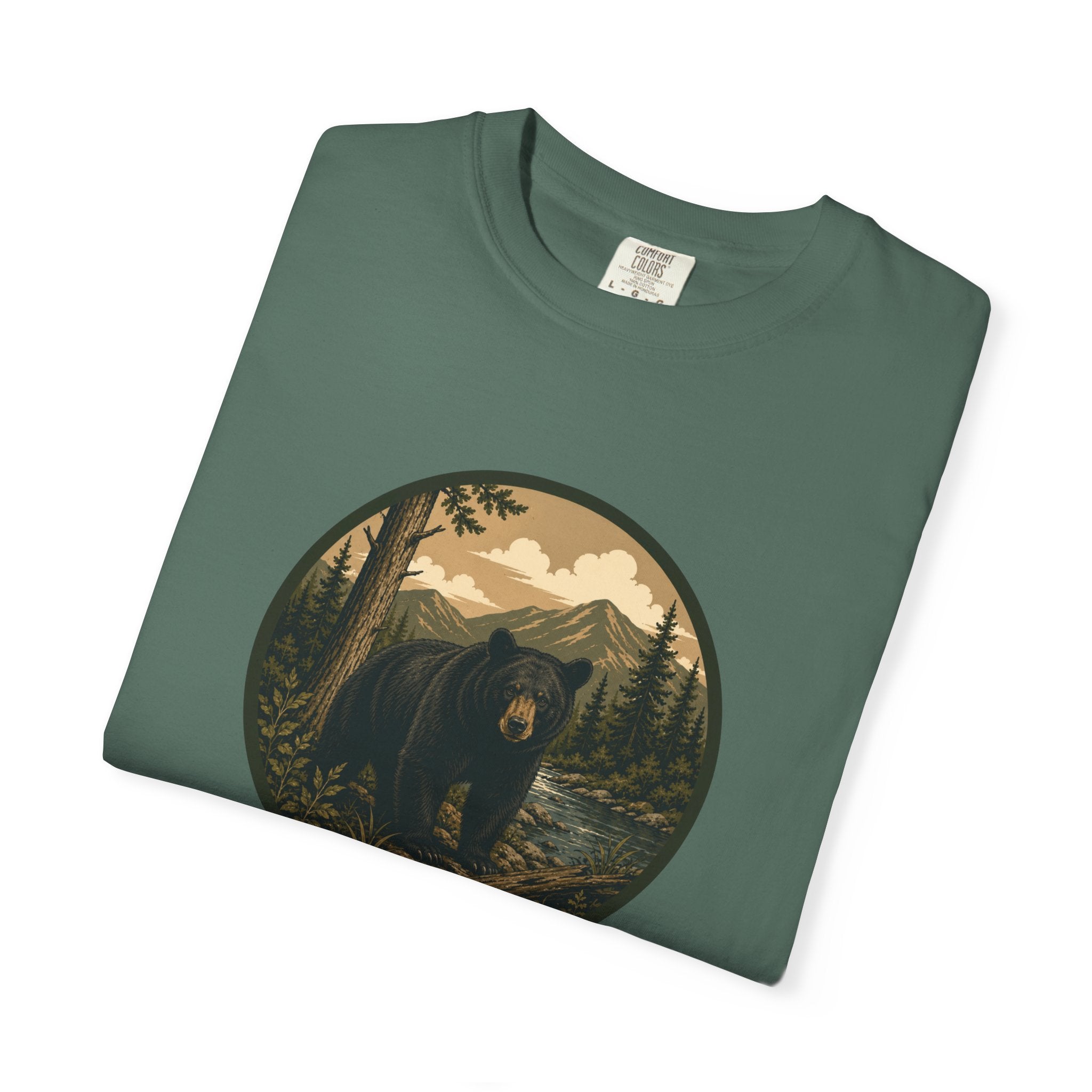 Bear Forest Graphic T-Shirt — Vintage Mountain Wilderness Tee