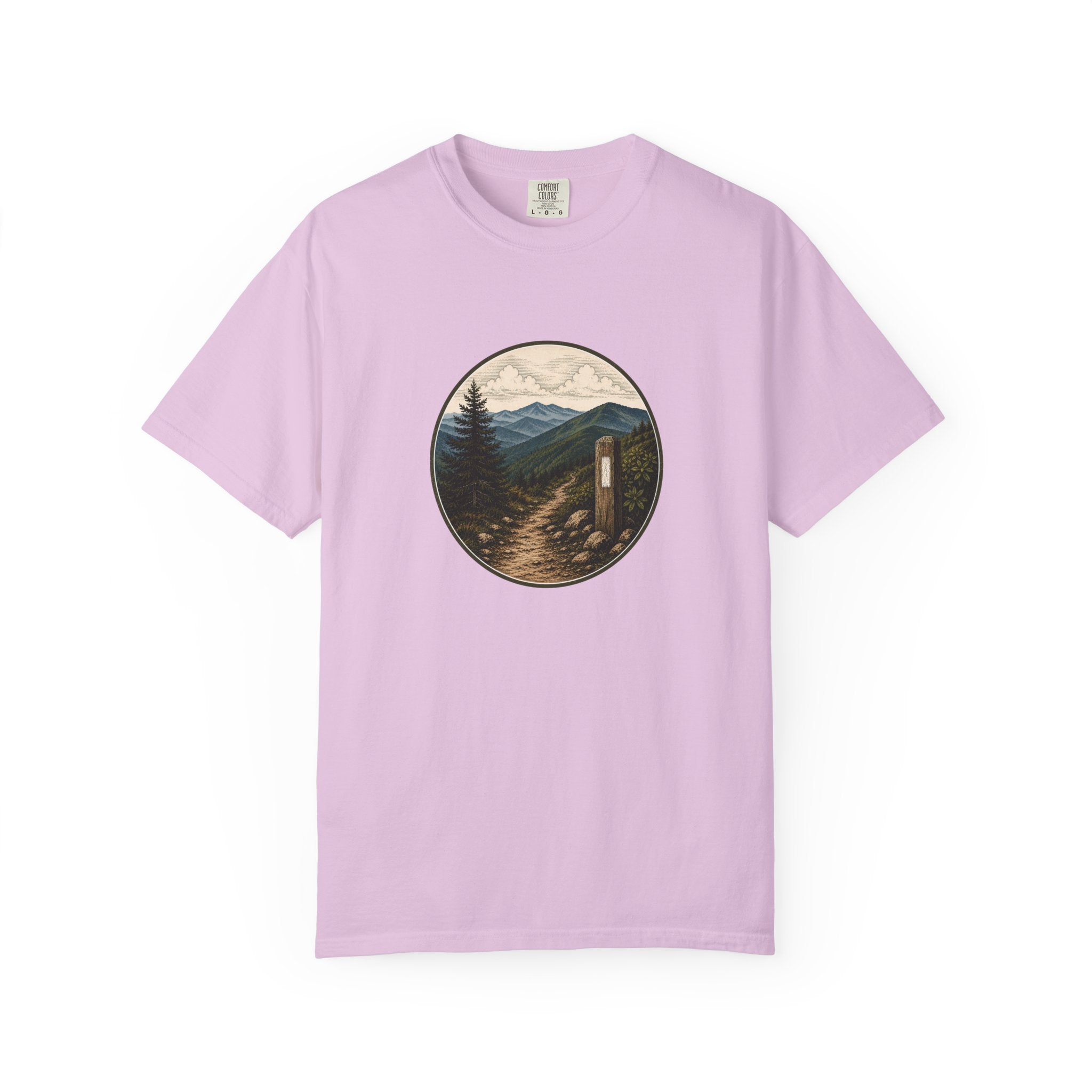 Trailside Scenic T-Shirt — Mountain Path Graphic
