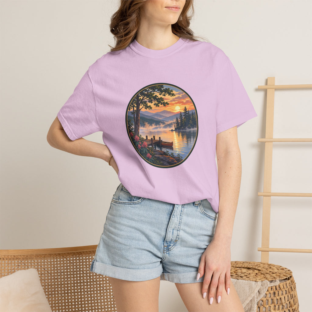 Scenic Lake Sunrise T-Shirt