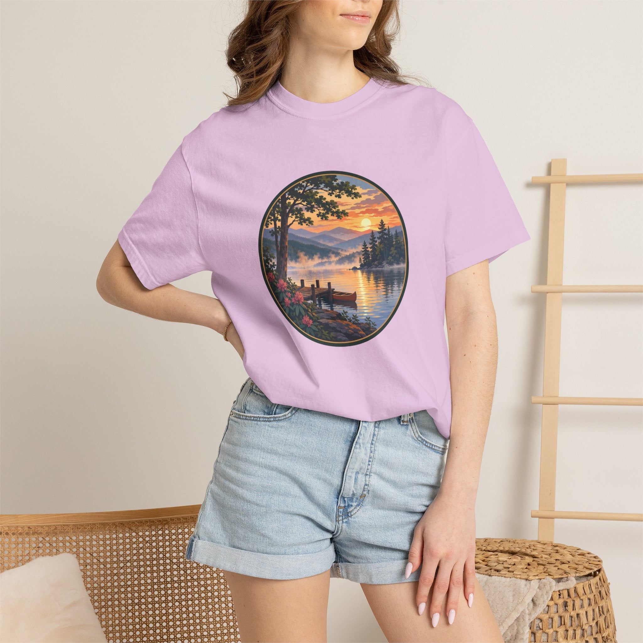 Scenic Lake Sunrise T-Shirt