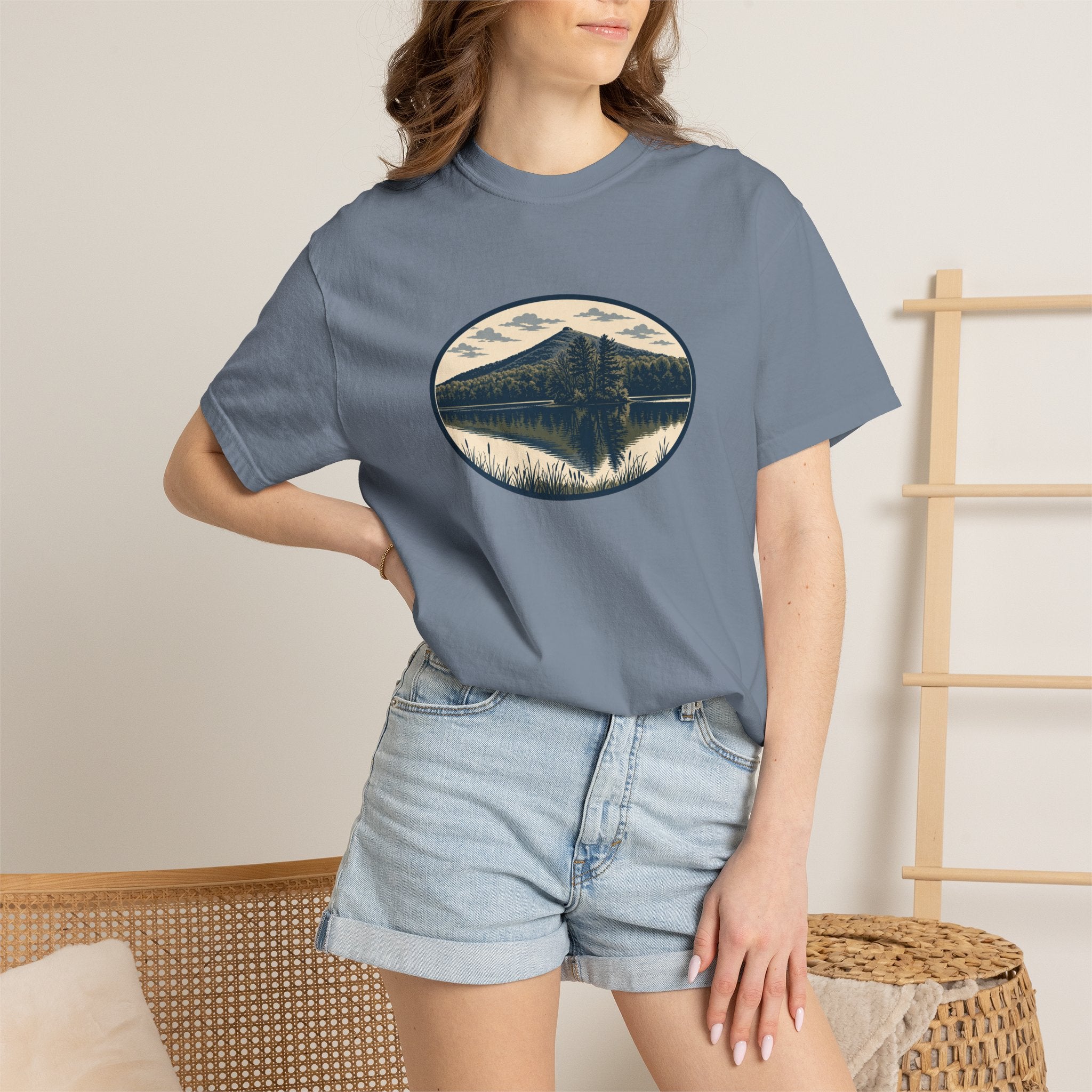 Sharp Top Mountain Reflection T-Shirt