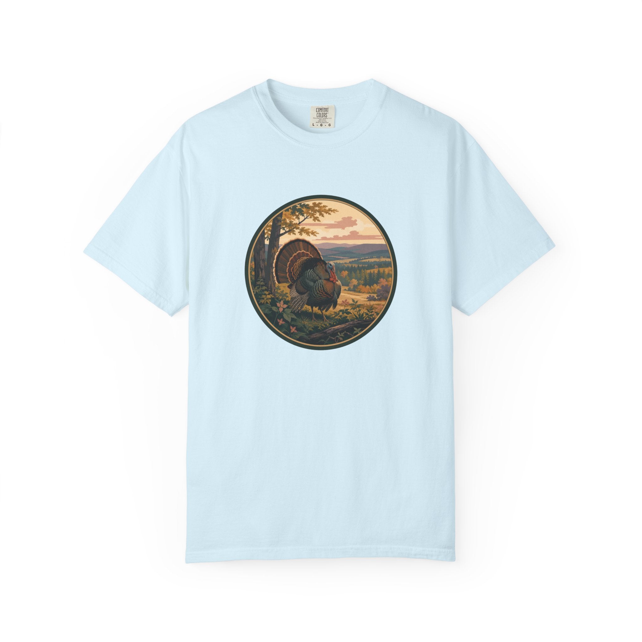 Fall Turkey T-Shirt — Vintage Wildlife Hunting Scene Tee