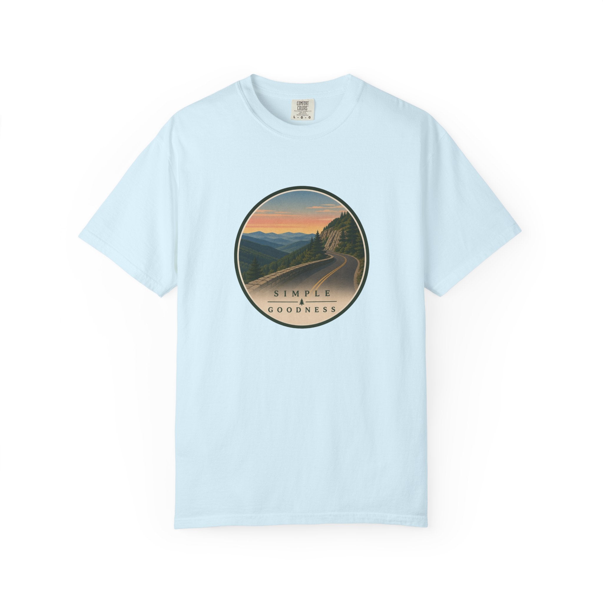 Scenic Sunset Road T-Shirt — Simple Goodness Graphic Tee