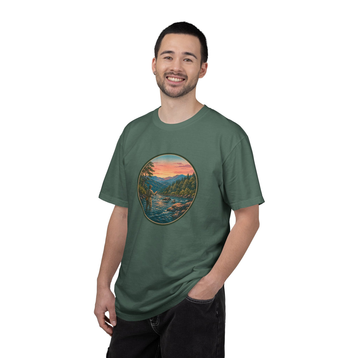 Sunset River Fly Fishing T-Shirt