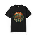 Bear Fishing Mountain T-Shirt — Retro Wilderness Outdoor Graphic Tee