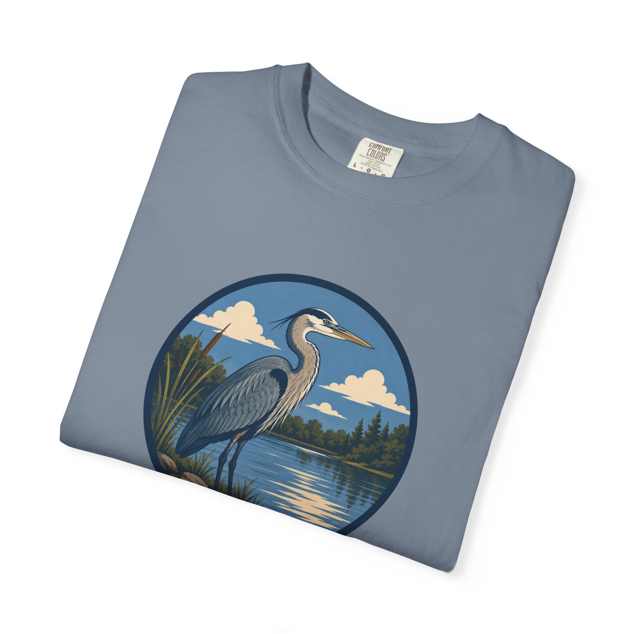 Heron Lake T-Shirt — Scenic Wildlife Nature Tee