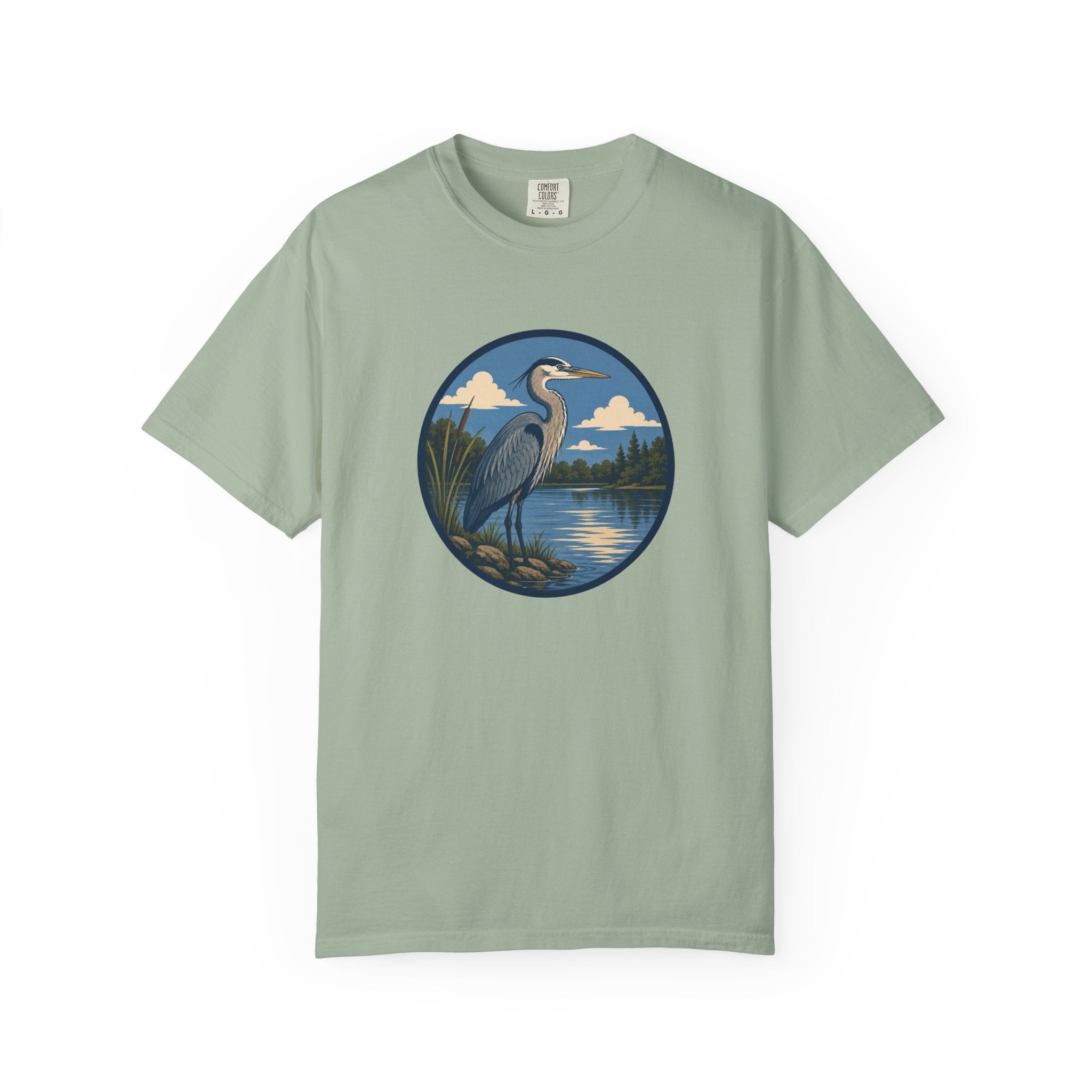 Heron Lake T-Shirt — Scenic Wildlife Nature Tee