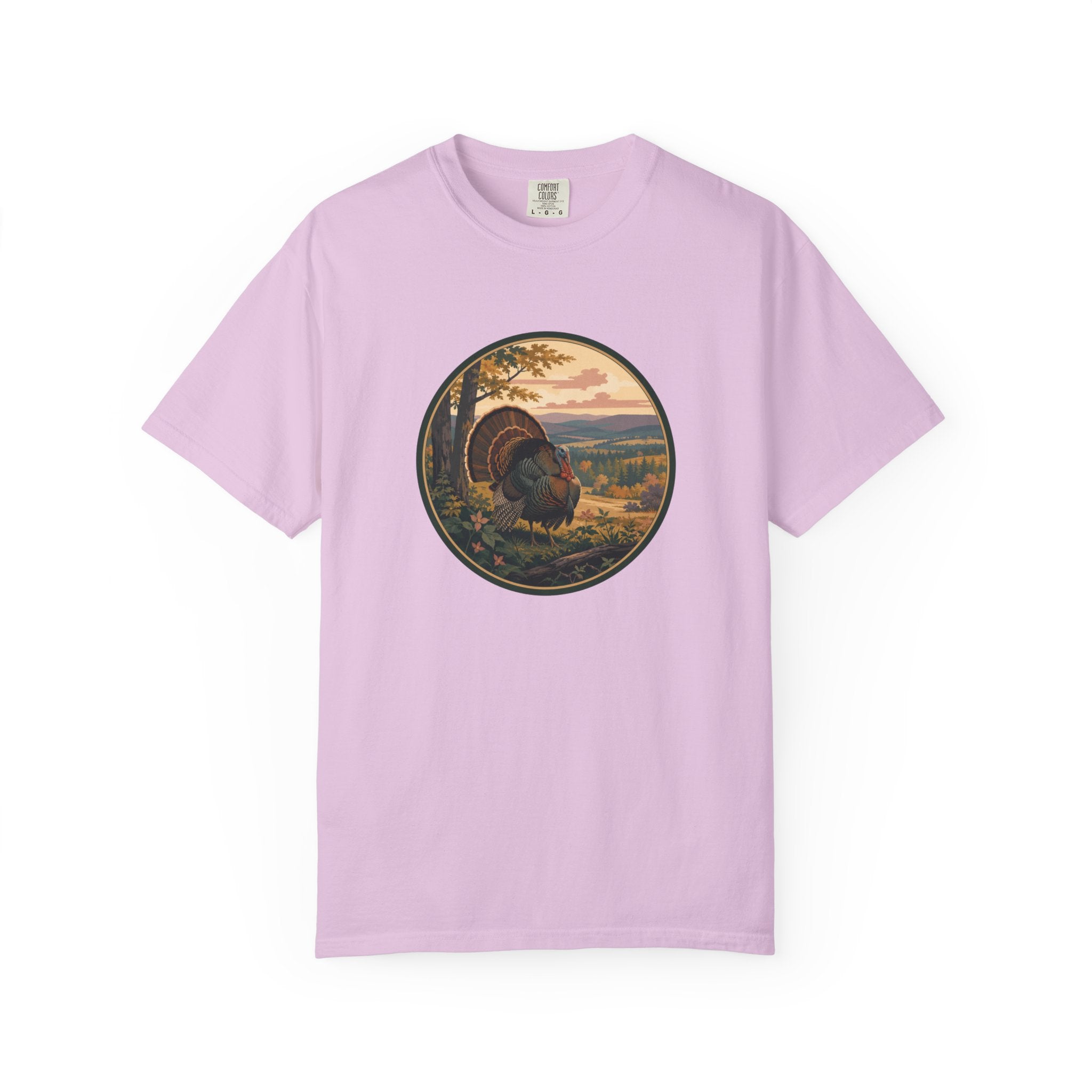 Fall Turkey T-Shirt — Vintage Wildlife Hunting Scene Tee