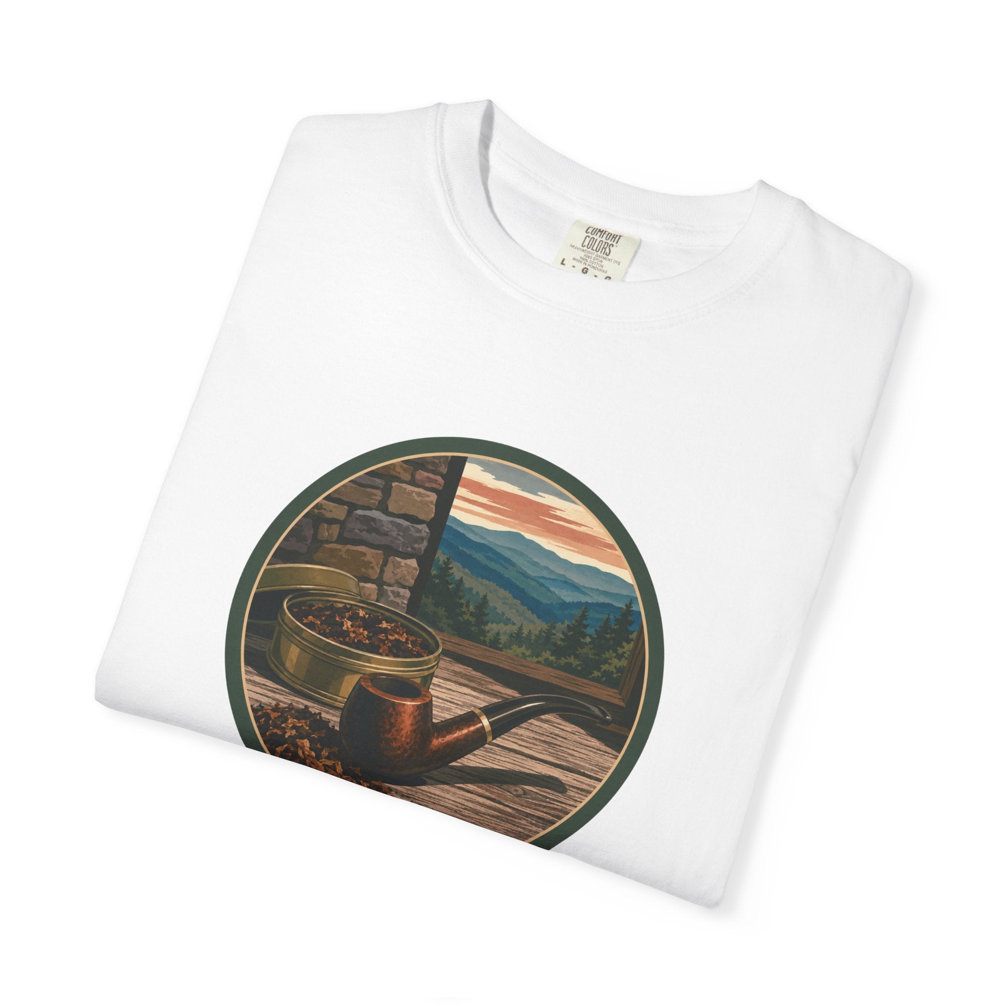 Vintage Tobacco Pipe Circle T-Shirt