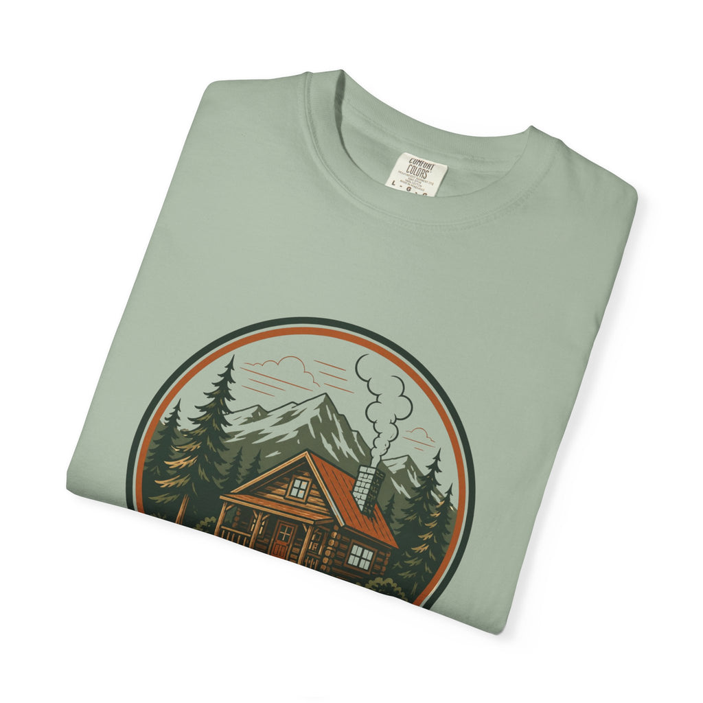 Cabin In The Woods T-Shirt — Rustic Mountain Cabin Graphic Tee