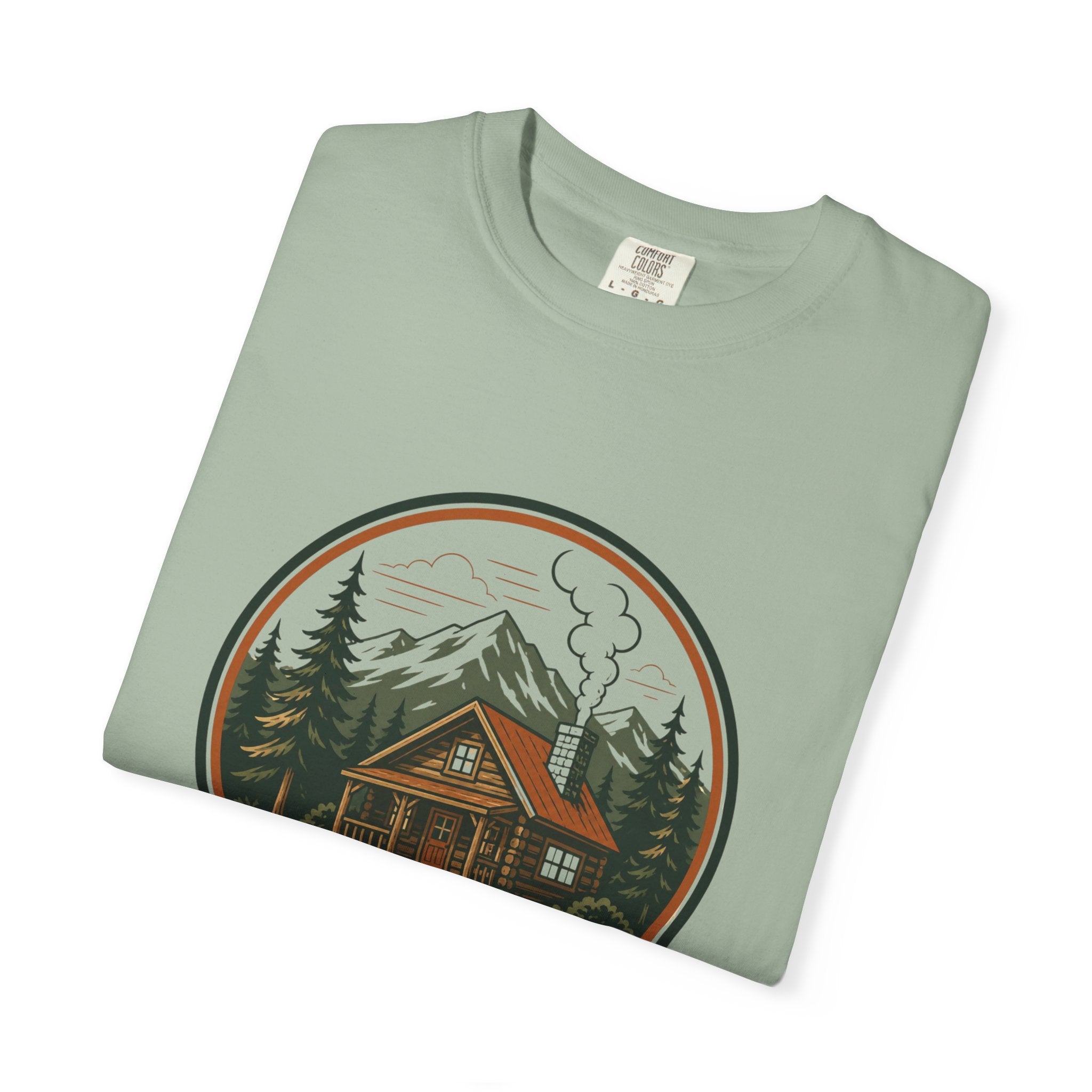 Cabin In The Woods T-Shirt — Rustic Mountain Cabin Graphic Tee